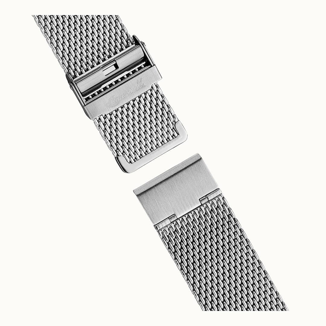 Ingersoll The Herald Automatik Graues Zifferblatt Mailänder Armband Herren Uhr I00405B