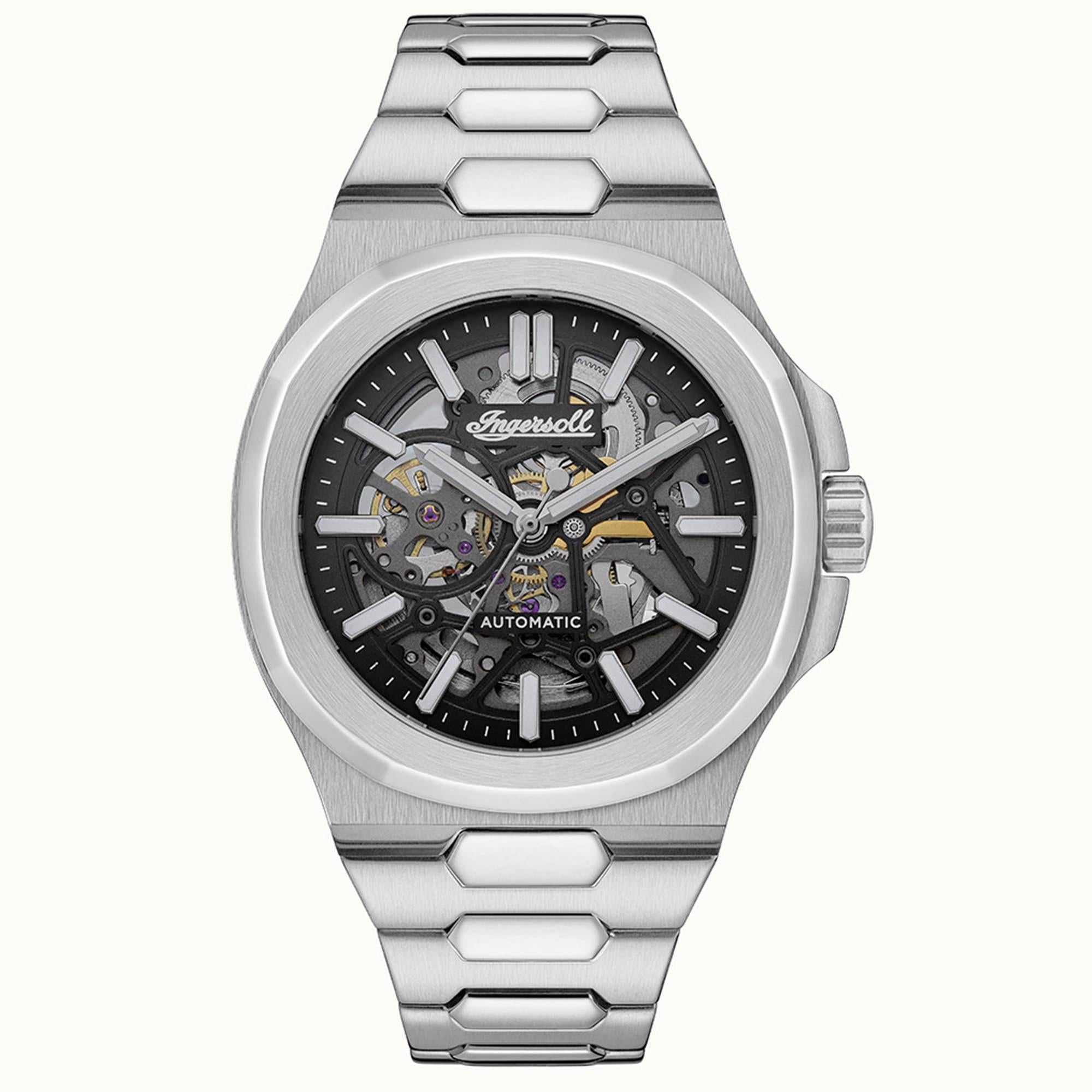 Ingersoll The Catalina Automatic Black Dial Stainless Steel Bracelet Men's Watch I12501