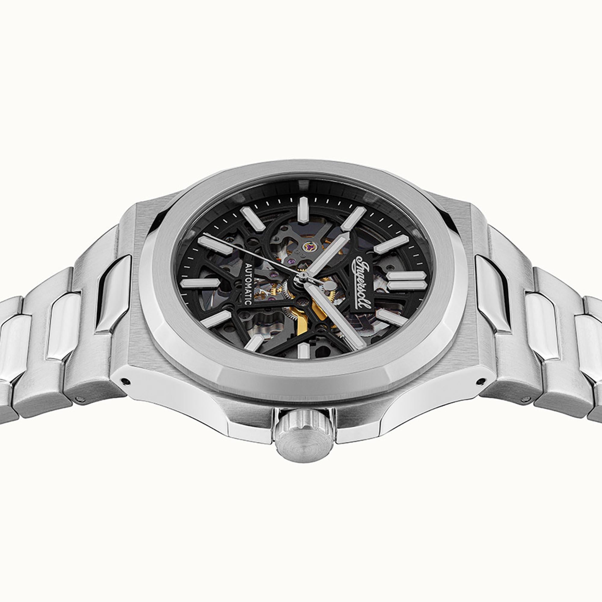 Ingersoll The Catalina Automatic Black Dial Stainless Steel Bracelet Men's Watch I12501