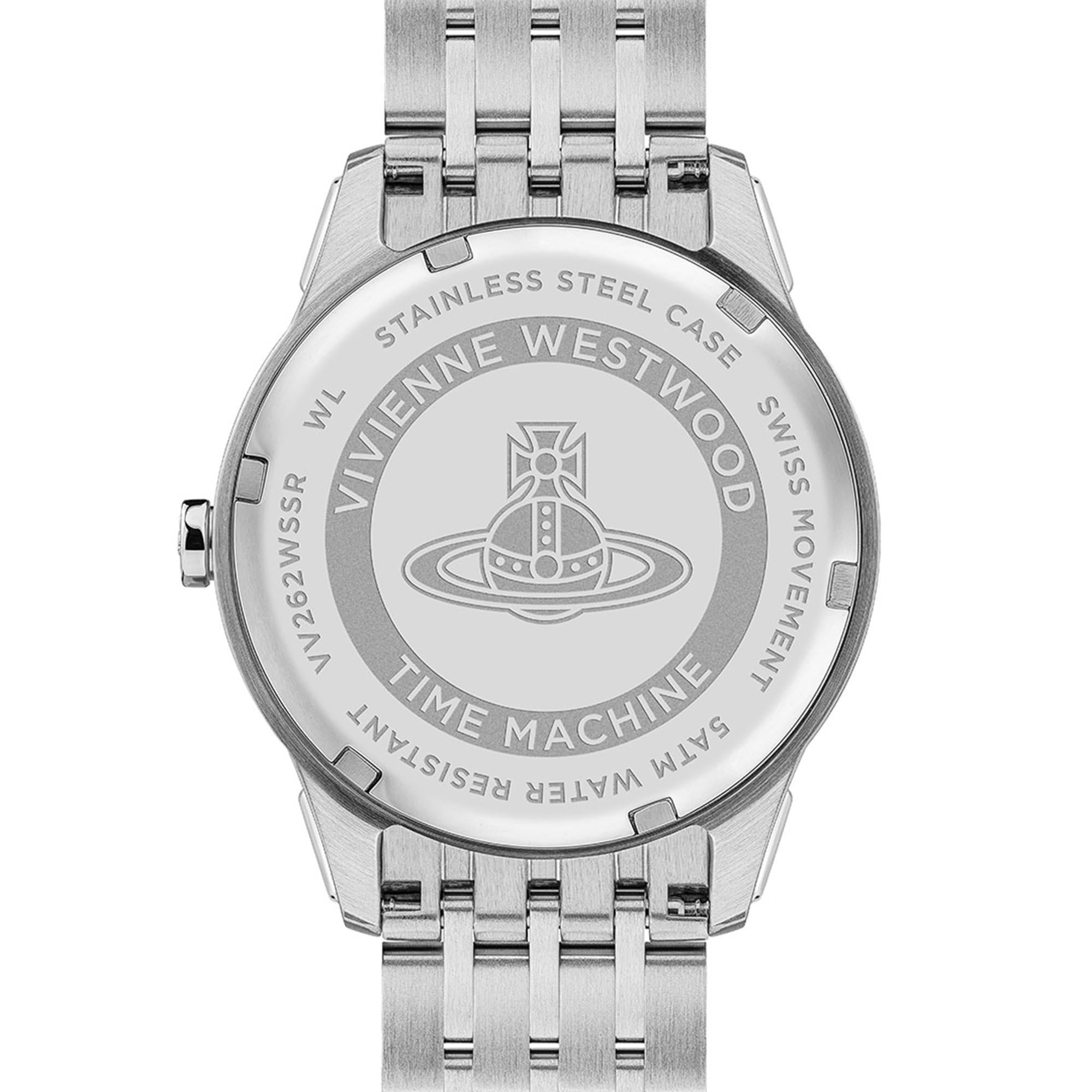 Vivienne Westwood East End Quarz Silbernes Zifferblatt Edelstahlarmband Damen Uhr VV262WSSR