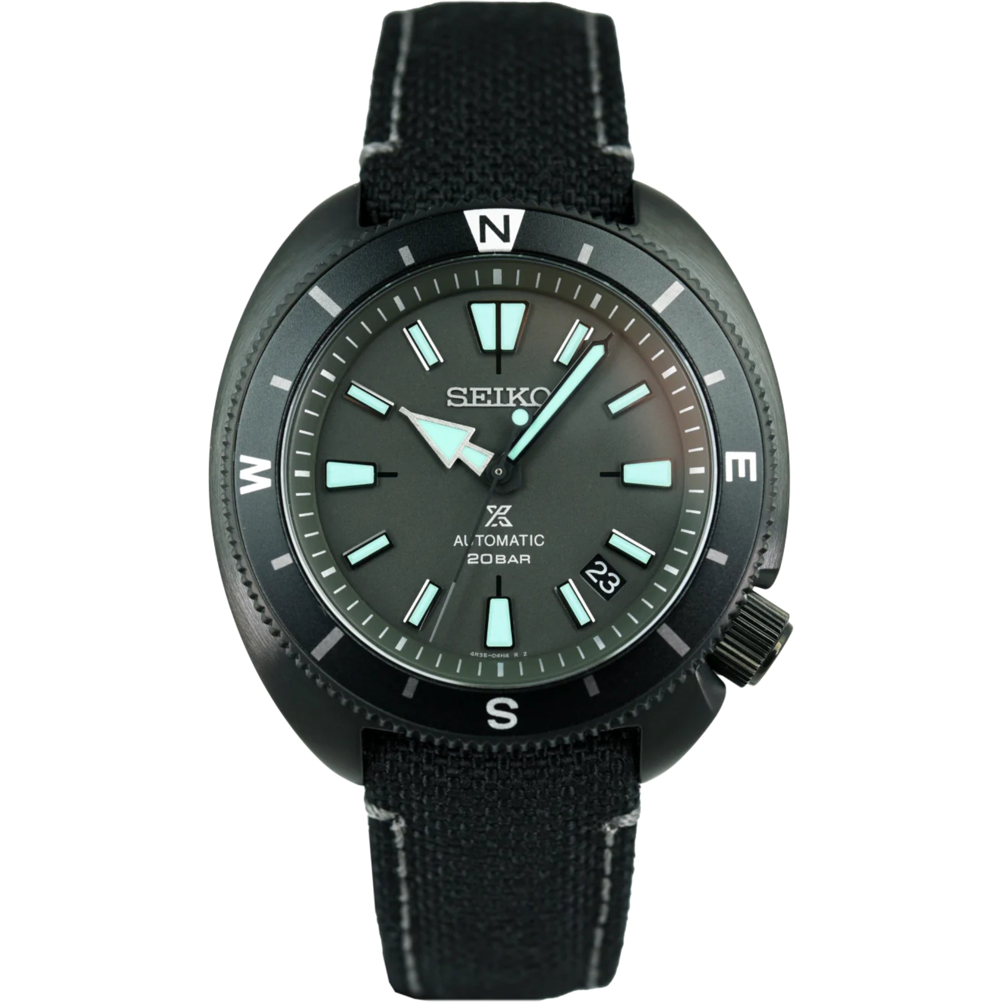 Seiko Prospex Black Series Night Vision Schildkröte Automatik Limitierte Auflage Uhr SRPH99K1
