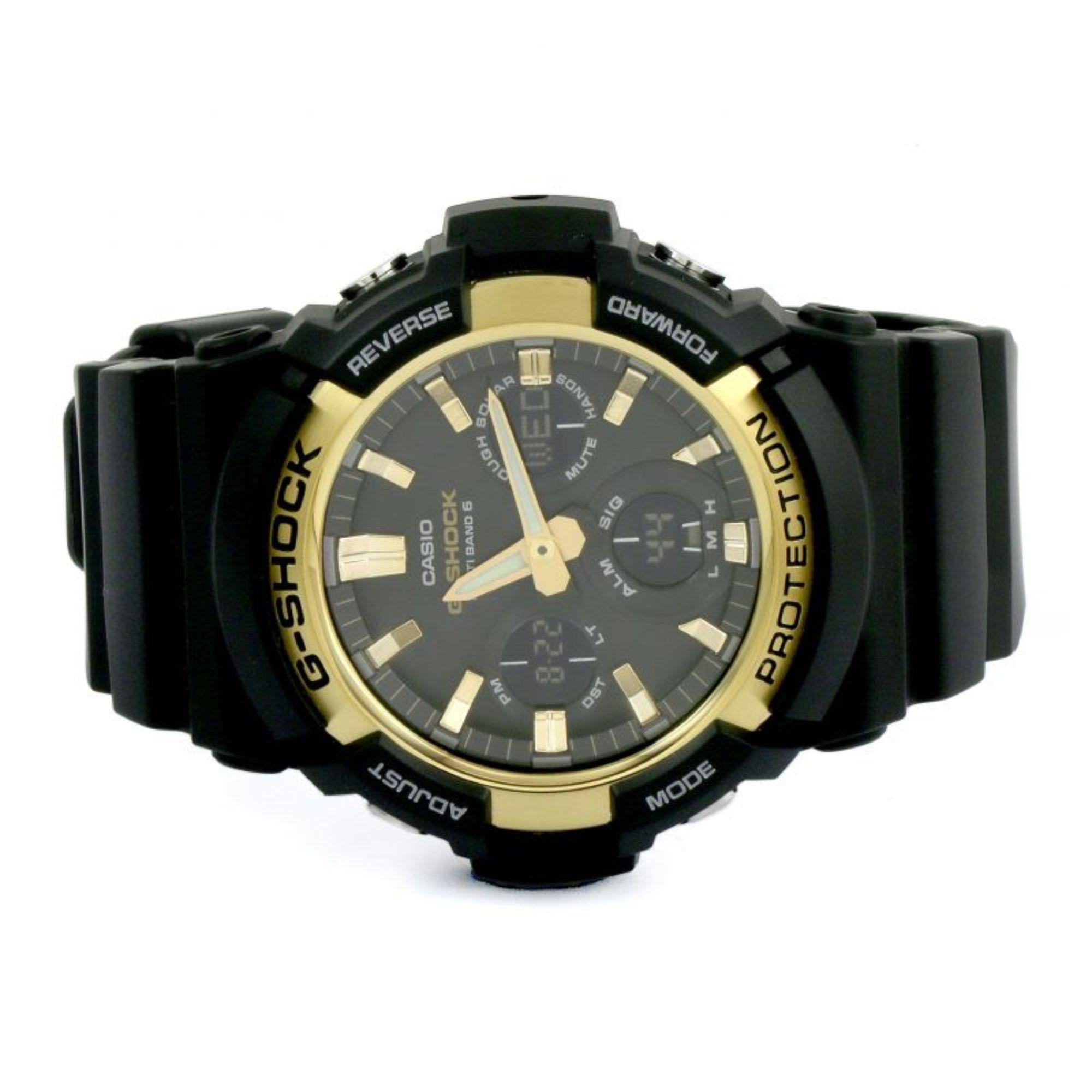 Casio G-Shock Waveceptor Solar Alarm Chronograph Funkgesteuerte Kunststoff/Harz Herren Uhr GAW-100G-1AER