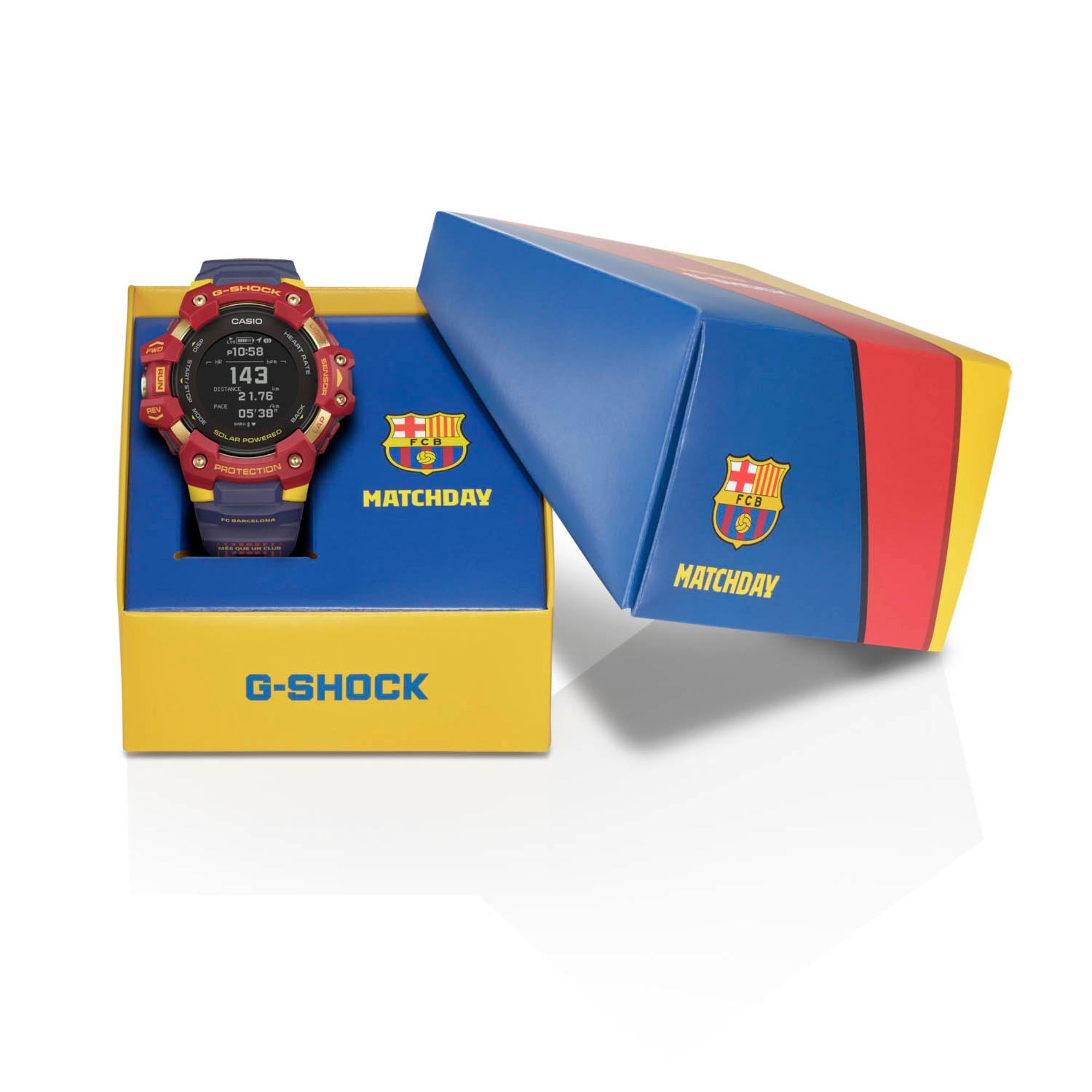 Casio G-Shock Limitierte Auflage FC Barcelona Tie UP Herren SmartWatch GBD-H1000BAR-4ER