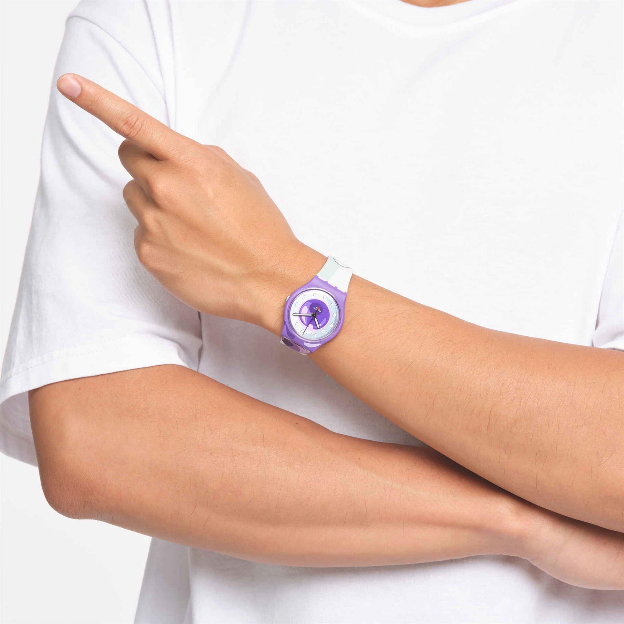 Swatch Dragon Ball Z Frieza Purple Dial Watch GZ359