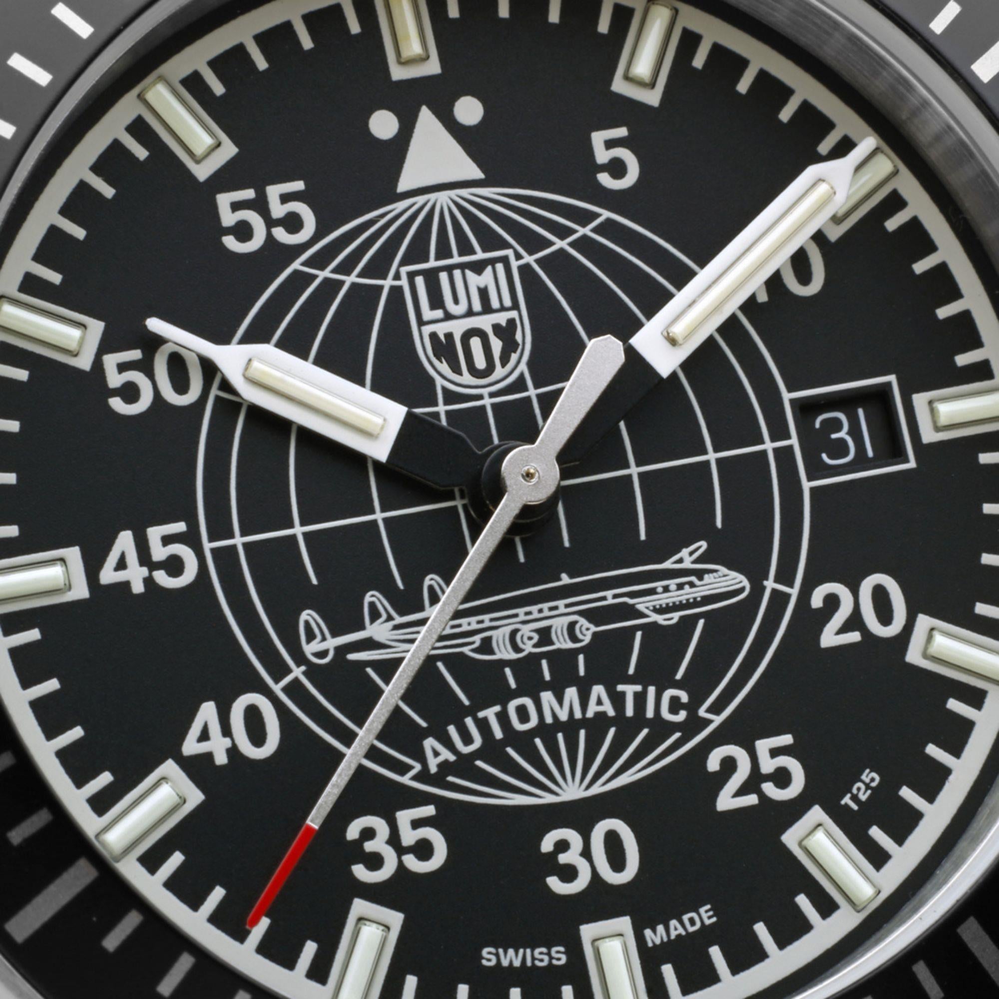 Luminox Constellation 9600 Serie Schwarz Zifferblatt Edelstahlarmband Herren Uhr XA.9601.M