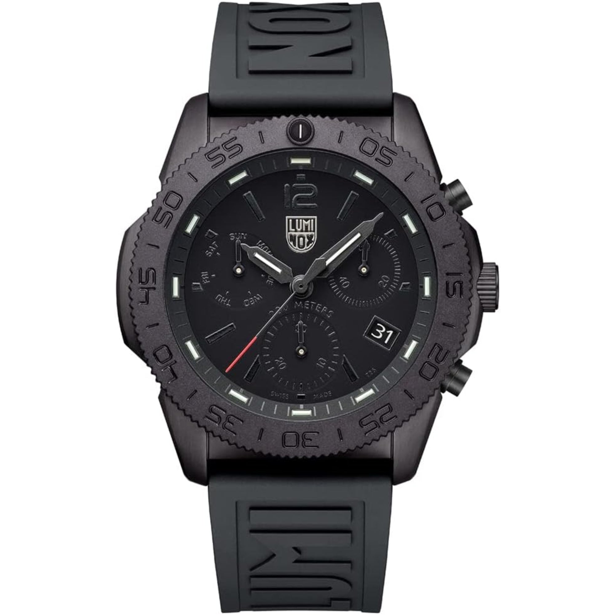Luminox Pacific Diver Chronograph Blackout Schwarzes Zifferblatt Herren Uhr XS.3141.BO