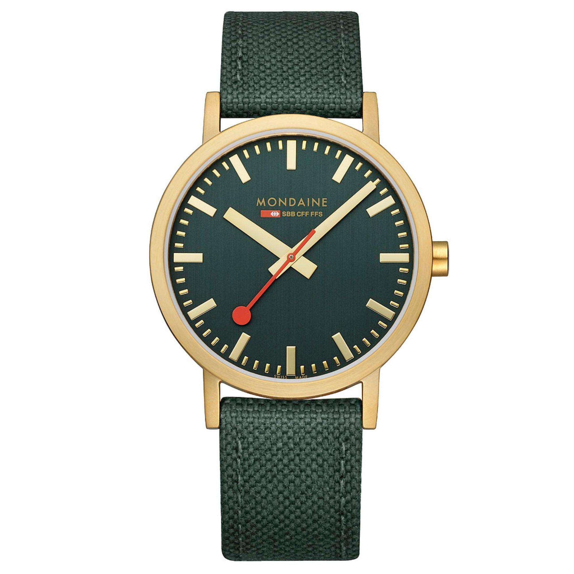 Mondaine Classic Green Dial Watch A660.30360.60SBS