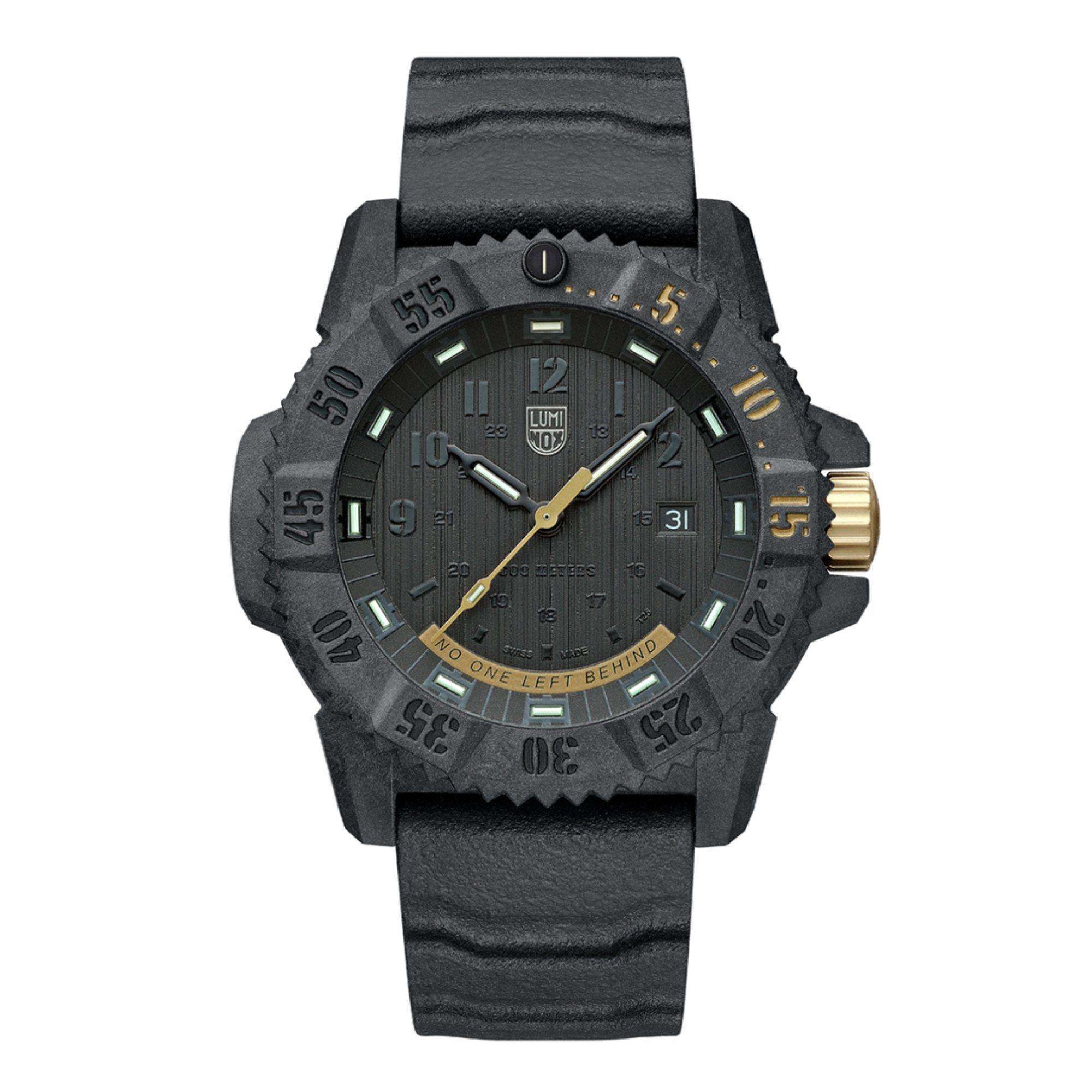 Luminox Master Carbon Seal 3800 Series Black Dial Grey Rubber Strap Men's Watch XS.3805.NOLB.SE