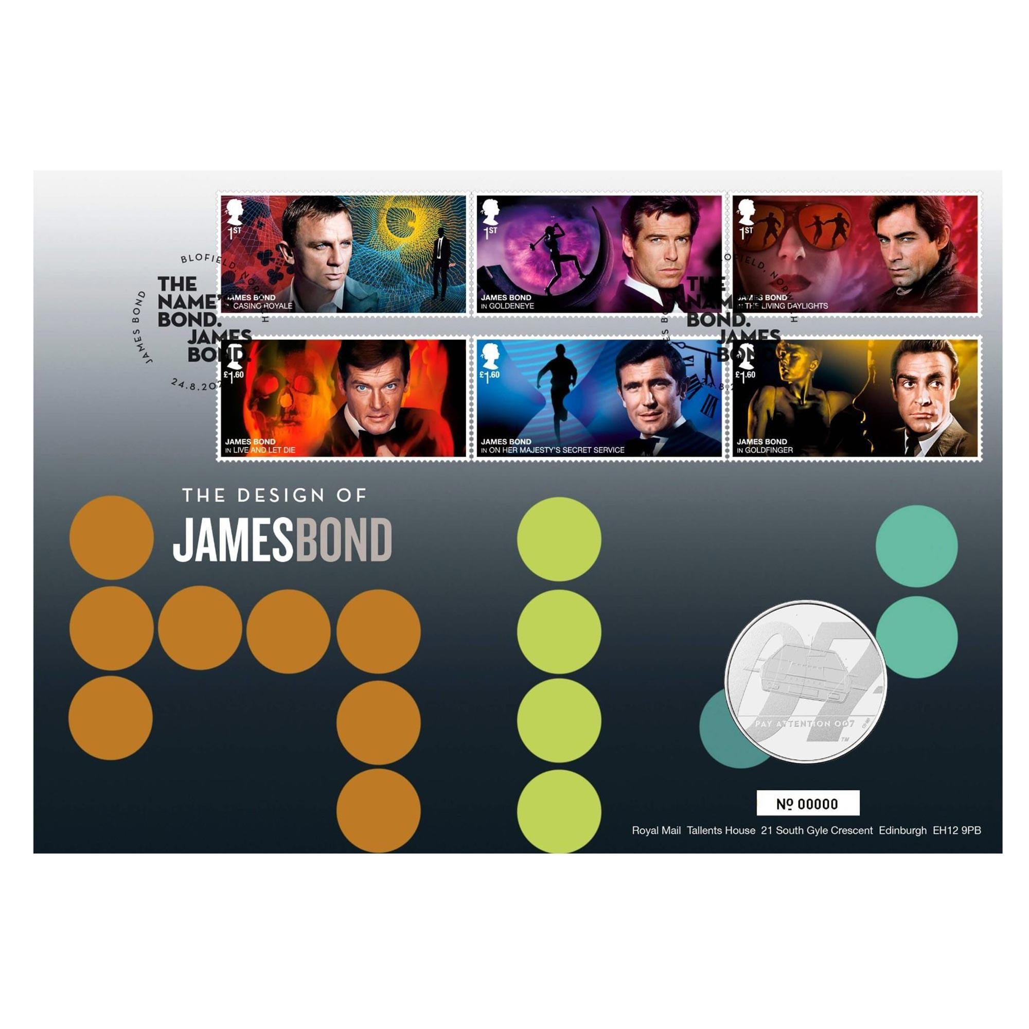 James Bond Briefmarken Set