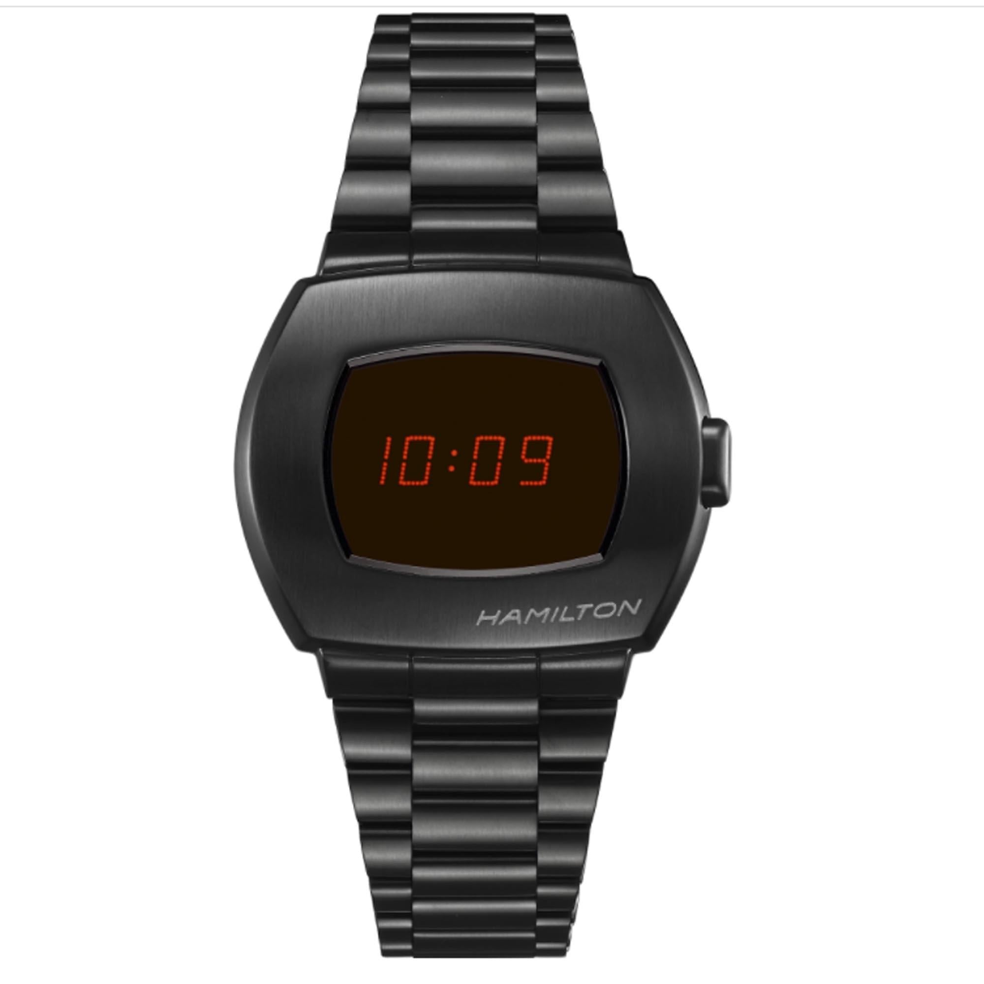 Hamilton American Classic 41mm PSR Digital Steel Mens Quartz Watch H52404130