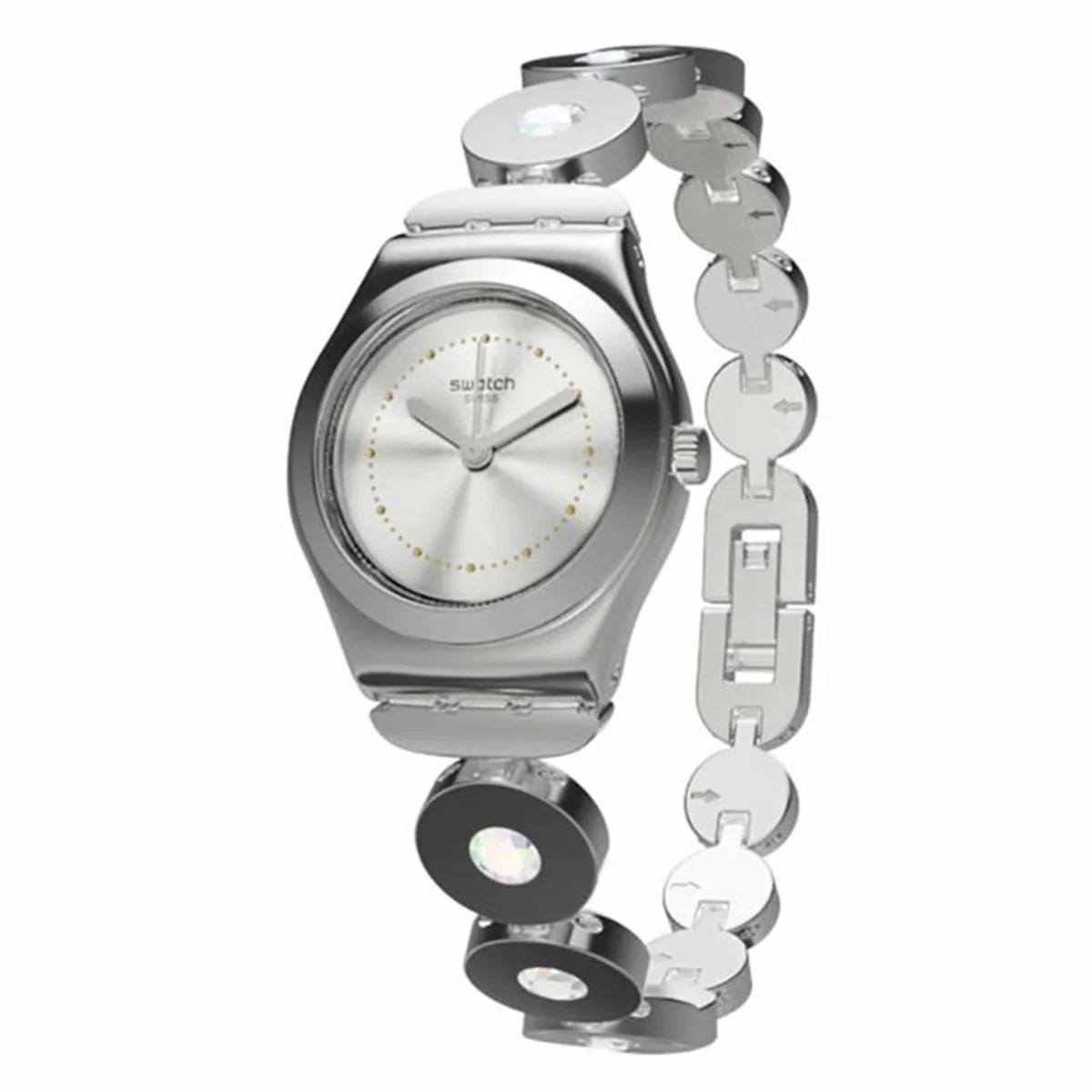 Iron Lady Weißes Zifferblatt & Edelstahlarmband Damen Uhr YSS317G