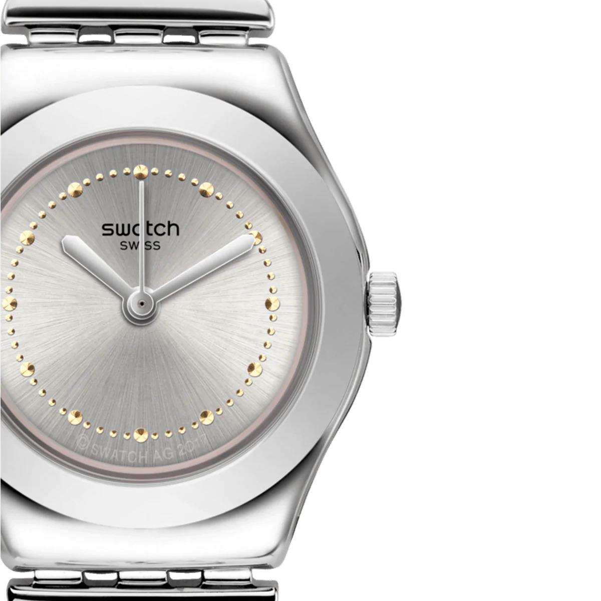 Iron Lady Weißes Zifferblatt & Edelstahlarmband Damen Uhr YSS317G