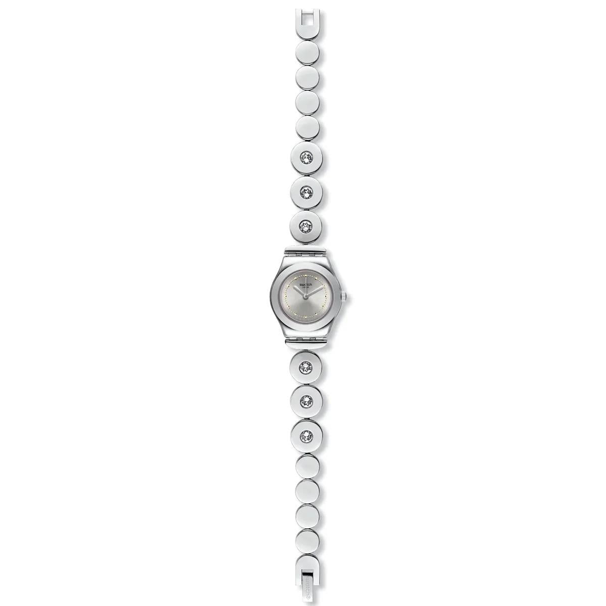 Iron Lady Weißes Zifferblatt & Edelstahlarmband Damen Uhr YSS317G