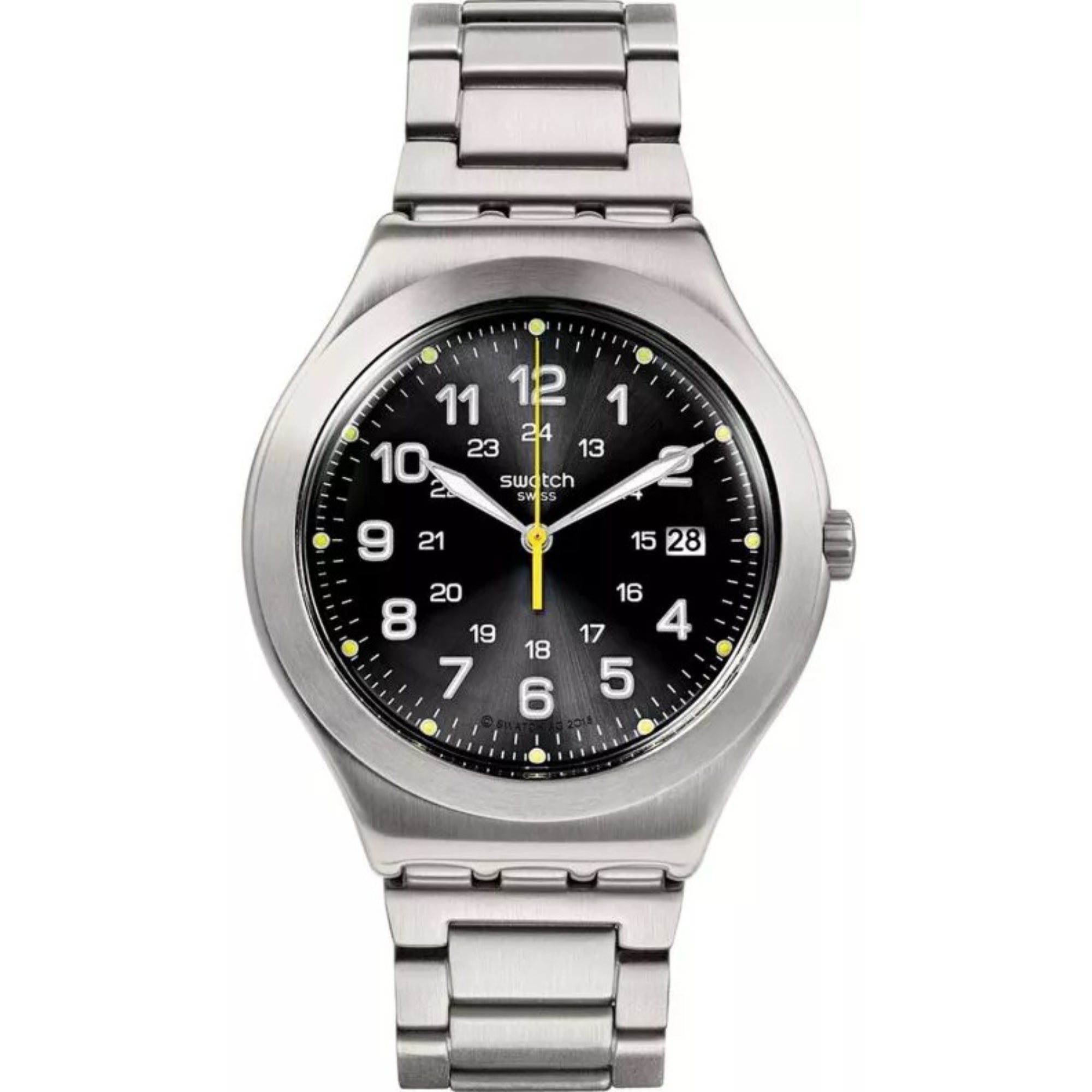 Swatch Irony Big Classic 'Happy Joe Lime Again' Quartz Black Dial Watch YWS439GC