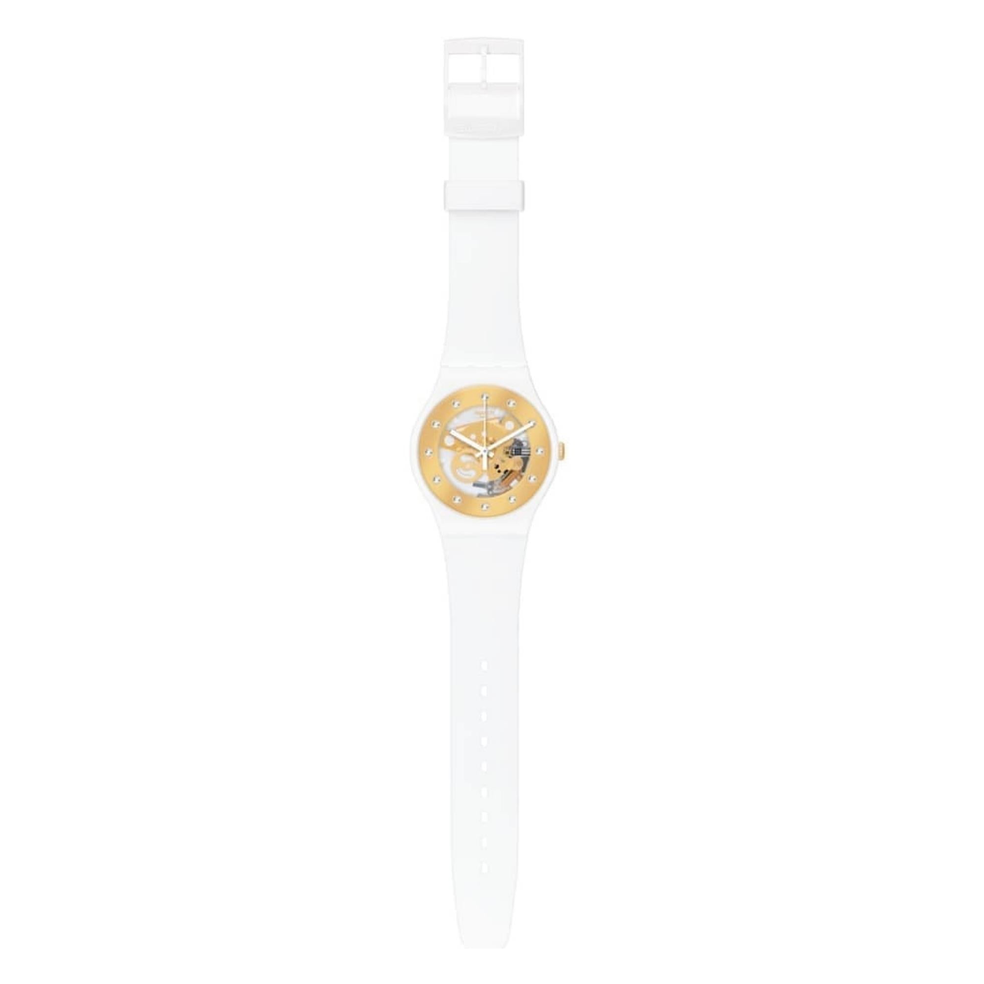 Swatch New Gent 'Sunray Glam' Quarz Damen Uhr SUOZ148
