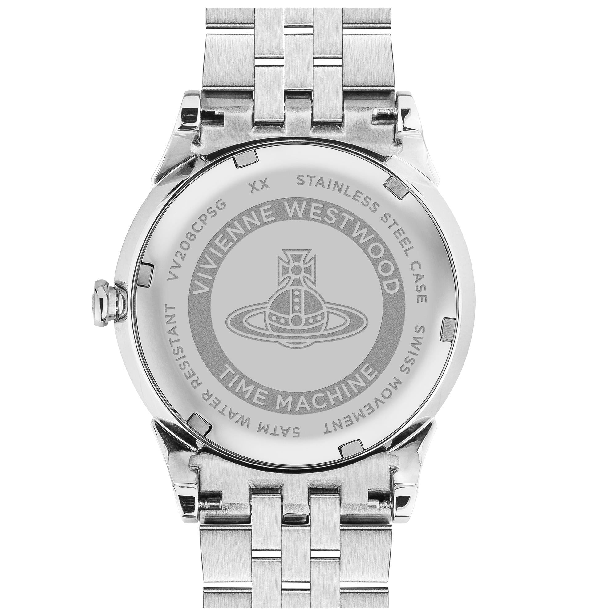 Vivienne Westwood The Wallace Champagner Zifferblatt Zweifarbig Edelstahlarmband Damen Uhr VV208CPSG