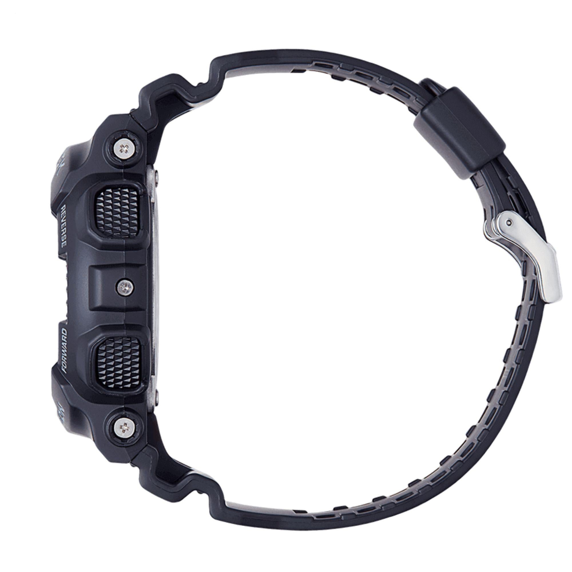 Casio G-Shock Analogu-Digital Schwarzes Zifferblatt Schwarzes Harzarmband Herrenarmbanduhr GA-140-1A1ER