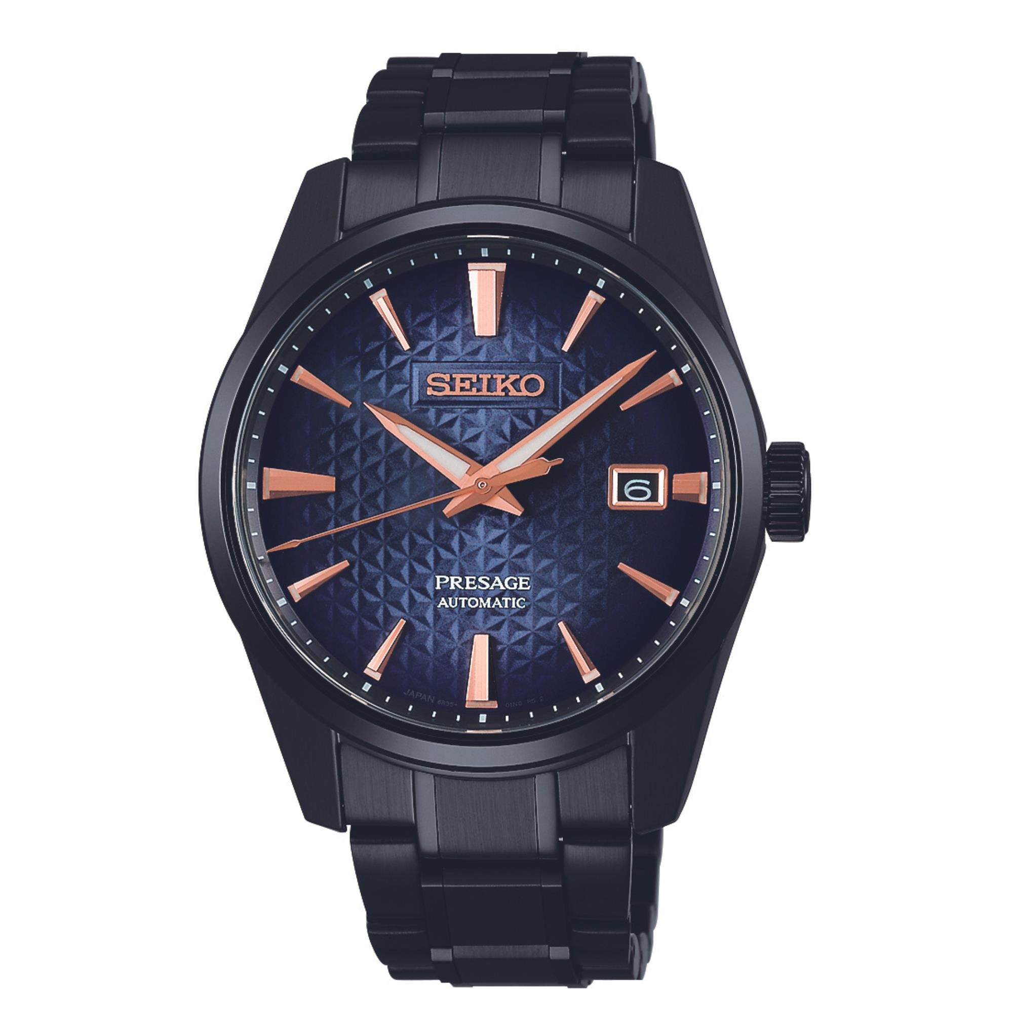 Seiko Presage Sharp Edged "Akebono" Limited Edition Blaues Zifferblatt Herren Uhr SPB363J1