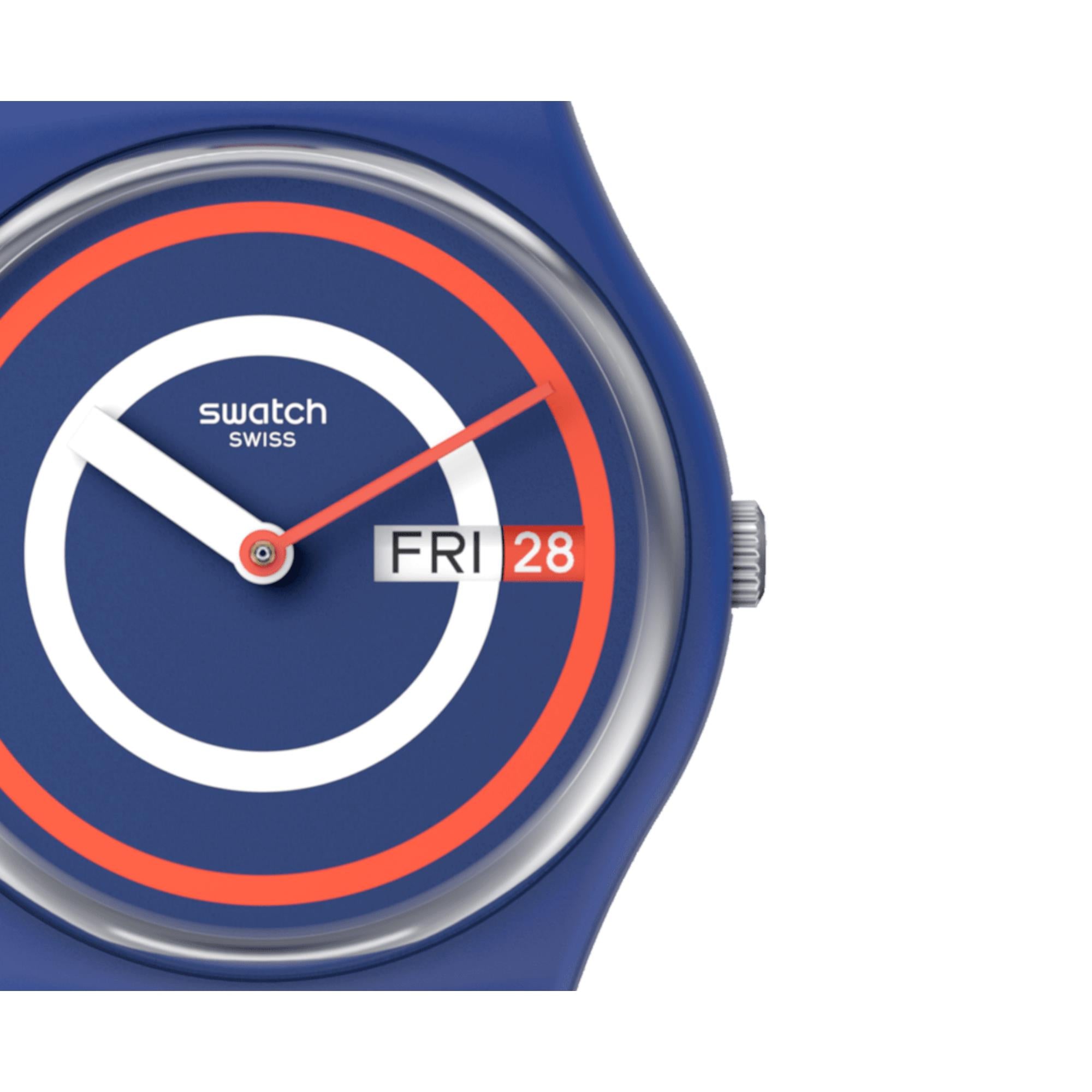 Swatch Die Januar Kollektion Blau Zu Basics Quarz SO28N703