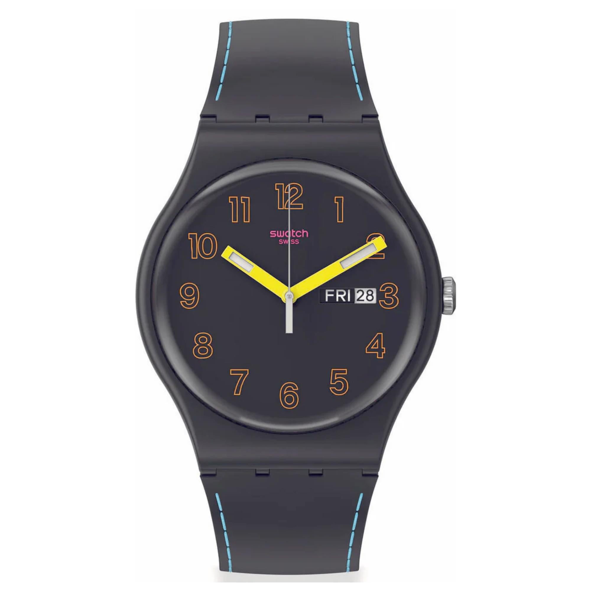 Swatch The January Collection 'Dark Glow' Quarz Uhr SO29B707