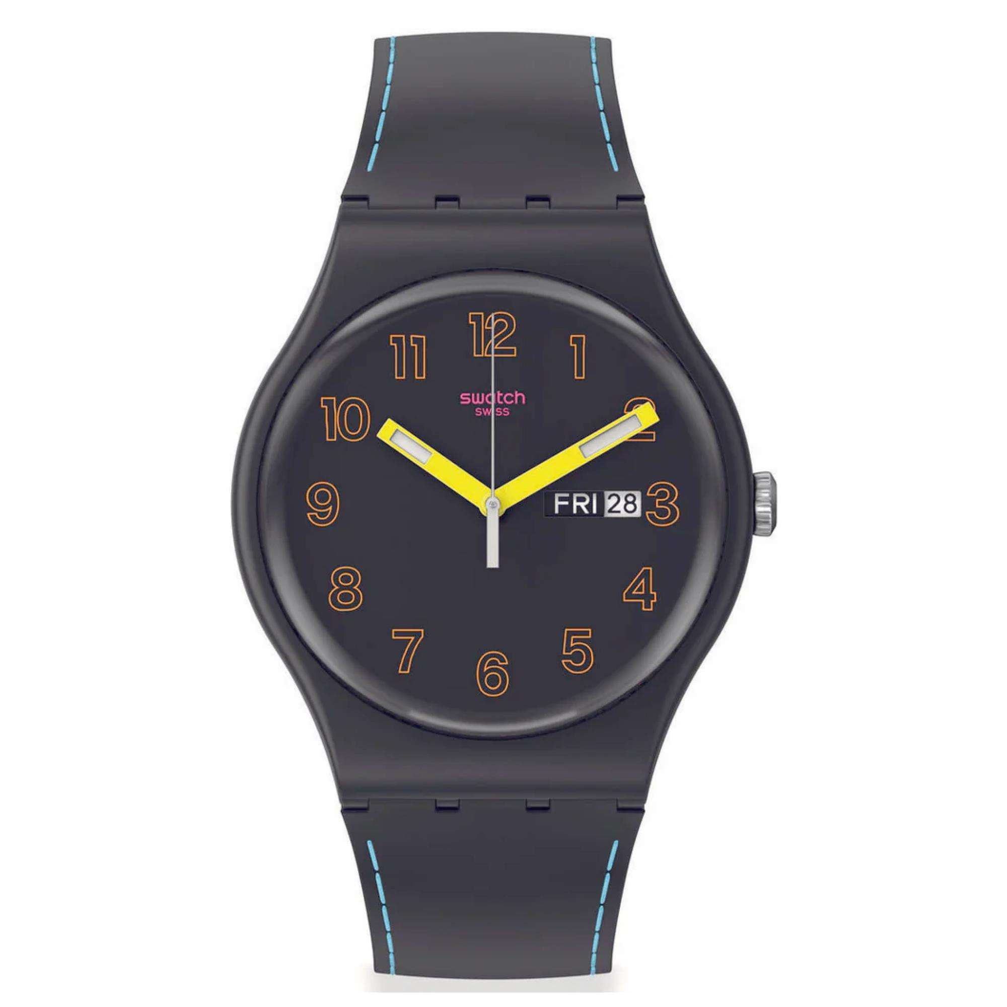 Swatch The January Collection 'Dark Glow' Quarz Uhr SO29B707