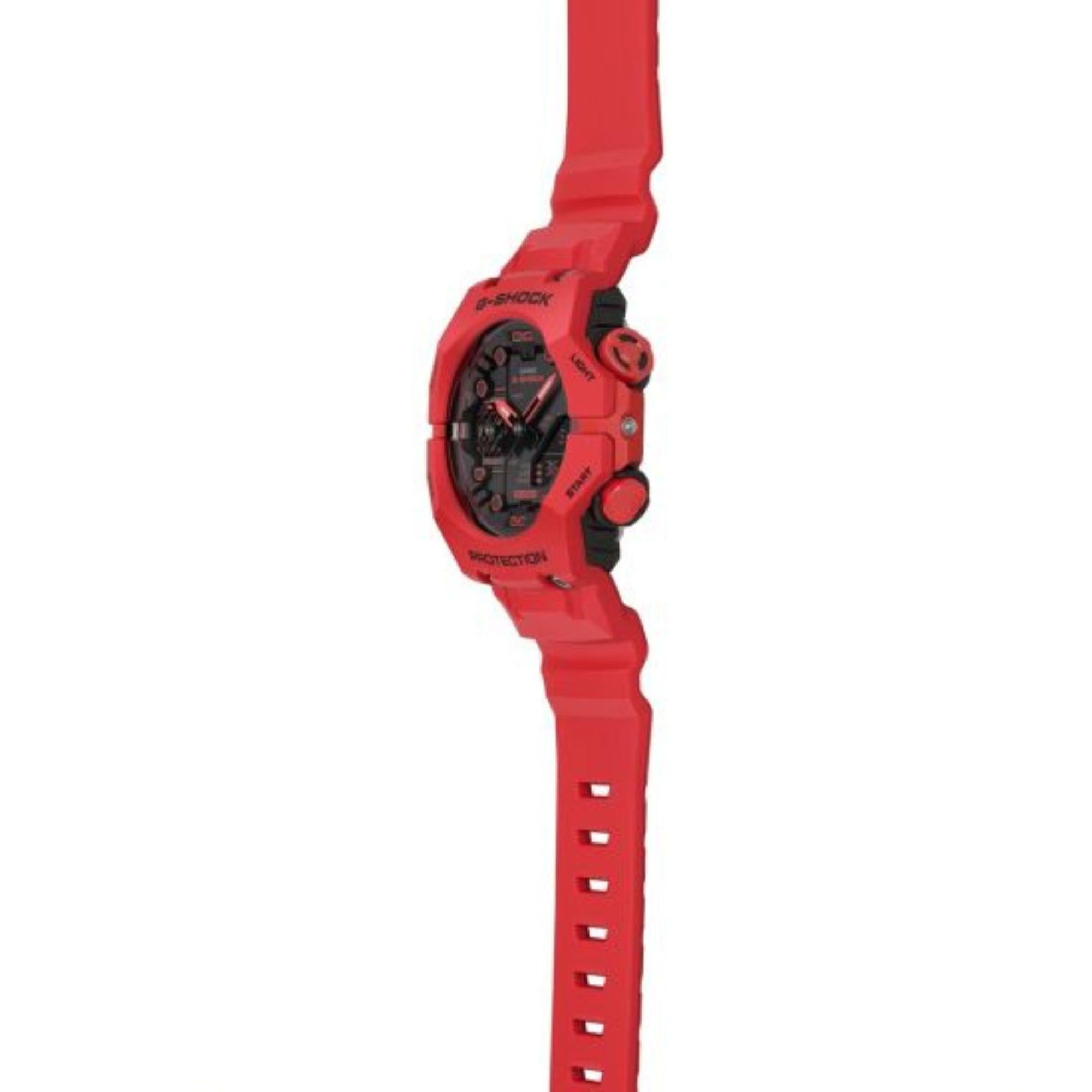 Casio G-Shock Rote Integrierte Lünette und Band GA-B001 Serie GA-B001-4AER
