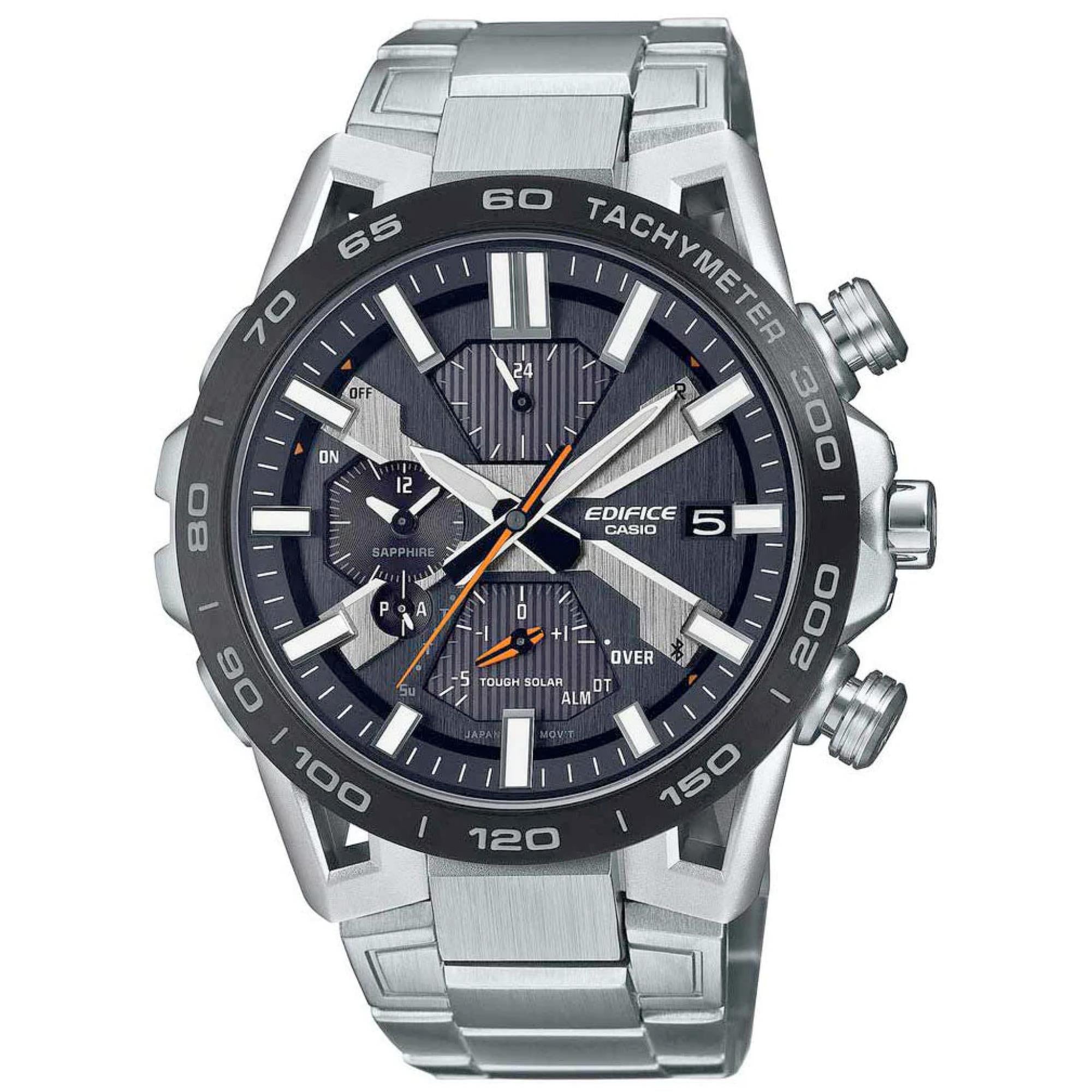 Casio Edifice Bluetooth Chronograph Stahlarmband Quarz Herren Uhr EQB-2000DB-1AER