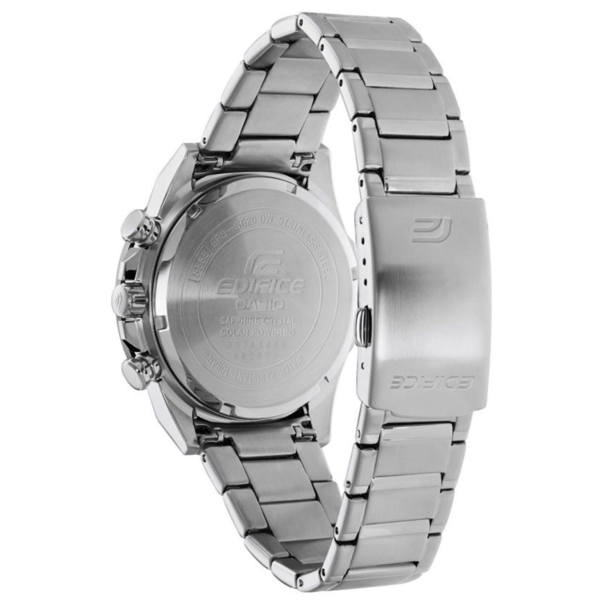 Casio Edifice Chronograph Schwarzes Zifferblatt Edelstahlarmband EFS-S620DB-1AVUEF