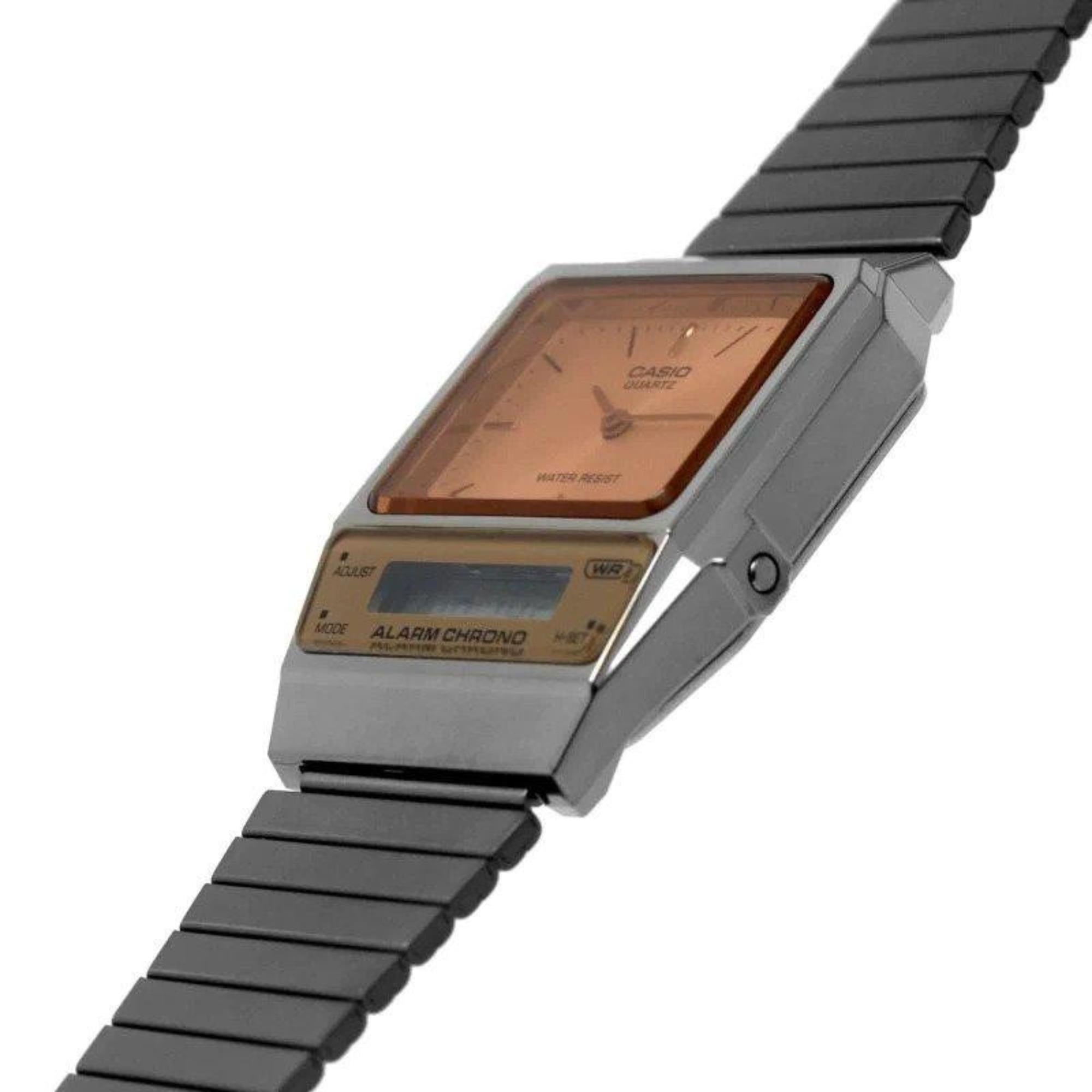 Casio Vintage Edgy Orange Quarzarmband Herren Uhr AQ-800ECGG-4AEF