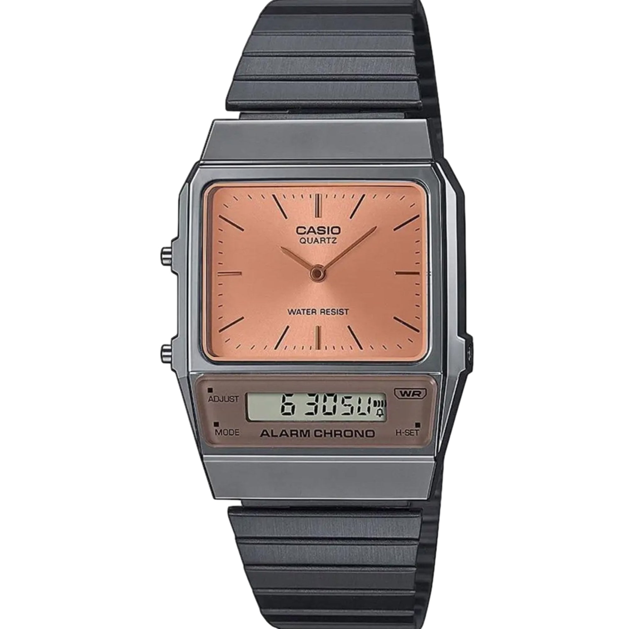 Casio Vintage Edgy Orange Quarzarmband Herren Uhr AQ-800ECGG-4AEF