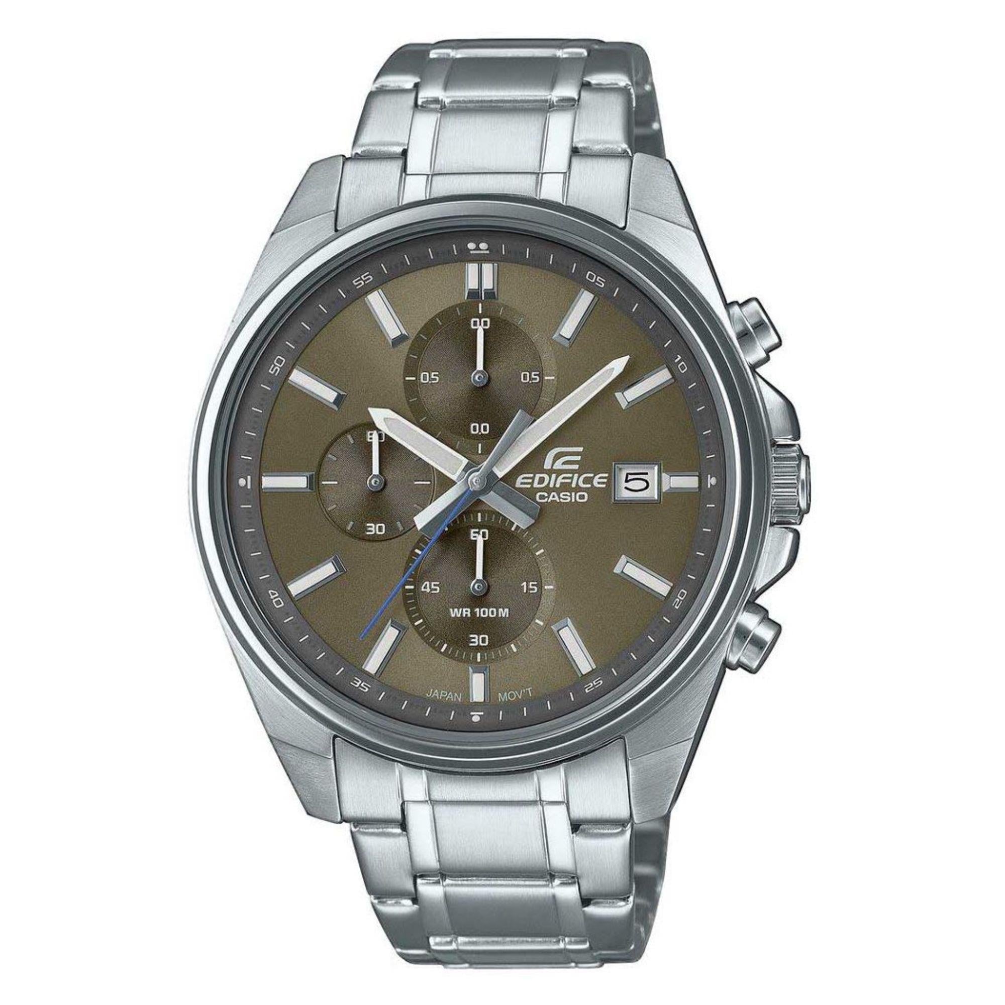 Casio Edifice Bronze Zifferblatt Edelstahlarmband Herrenuhr EFV-610D-5CVUEF