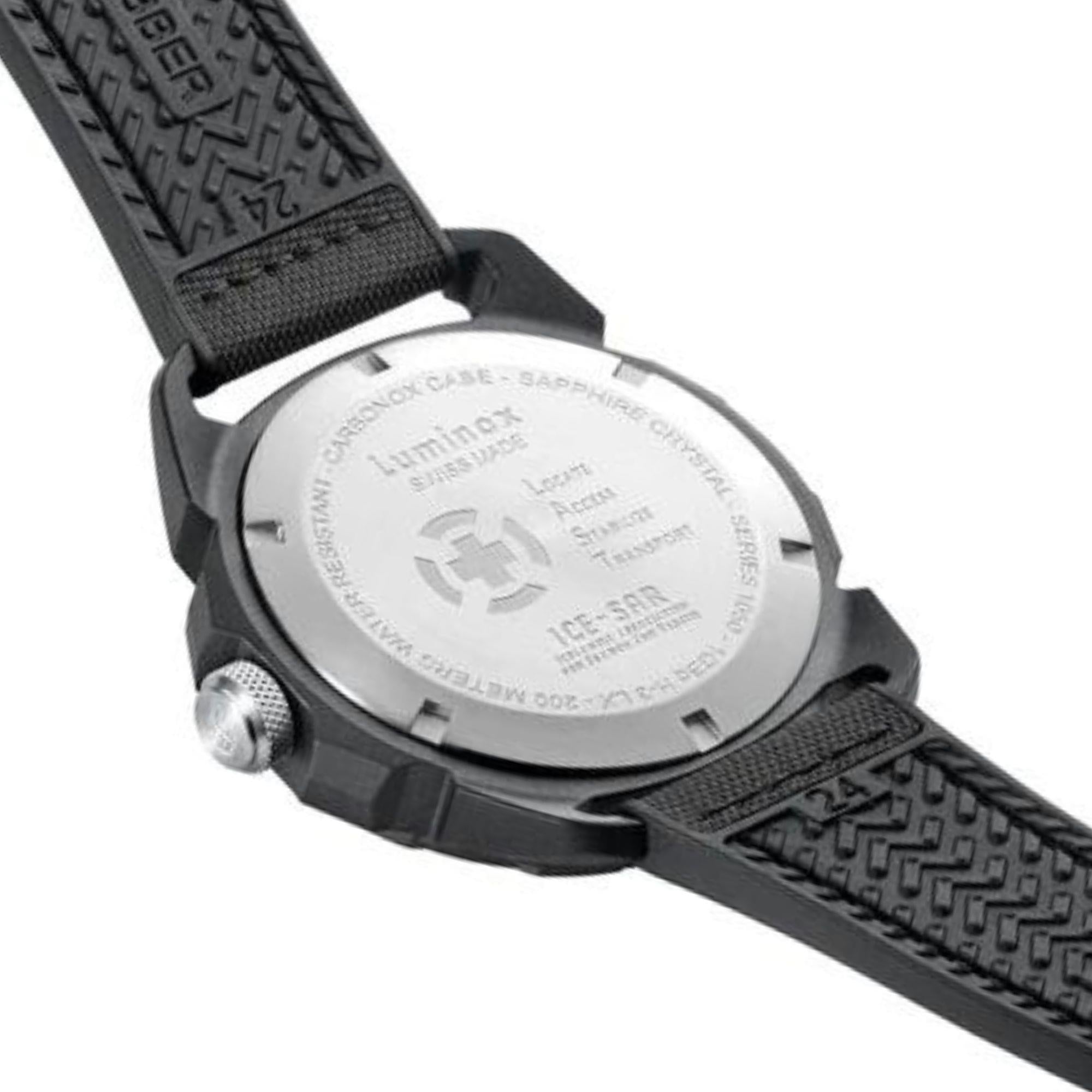 Luminox ICE SAR Arctic 1050 SERIE Schwarzes Zifferblatt mit schwarzem Gummiarmband