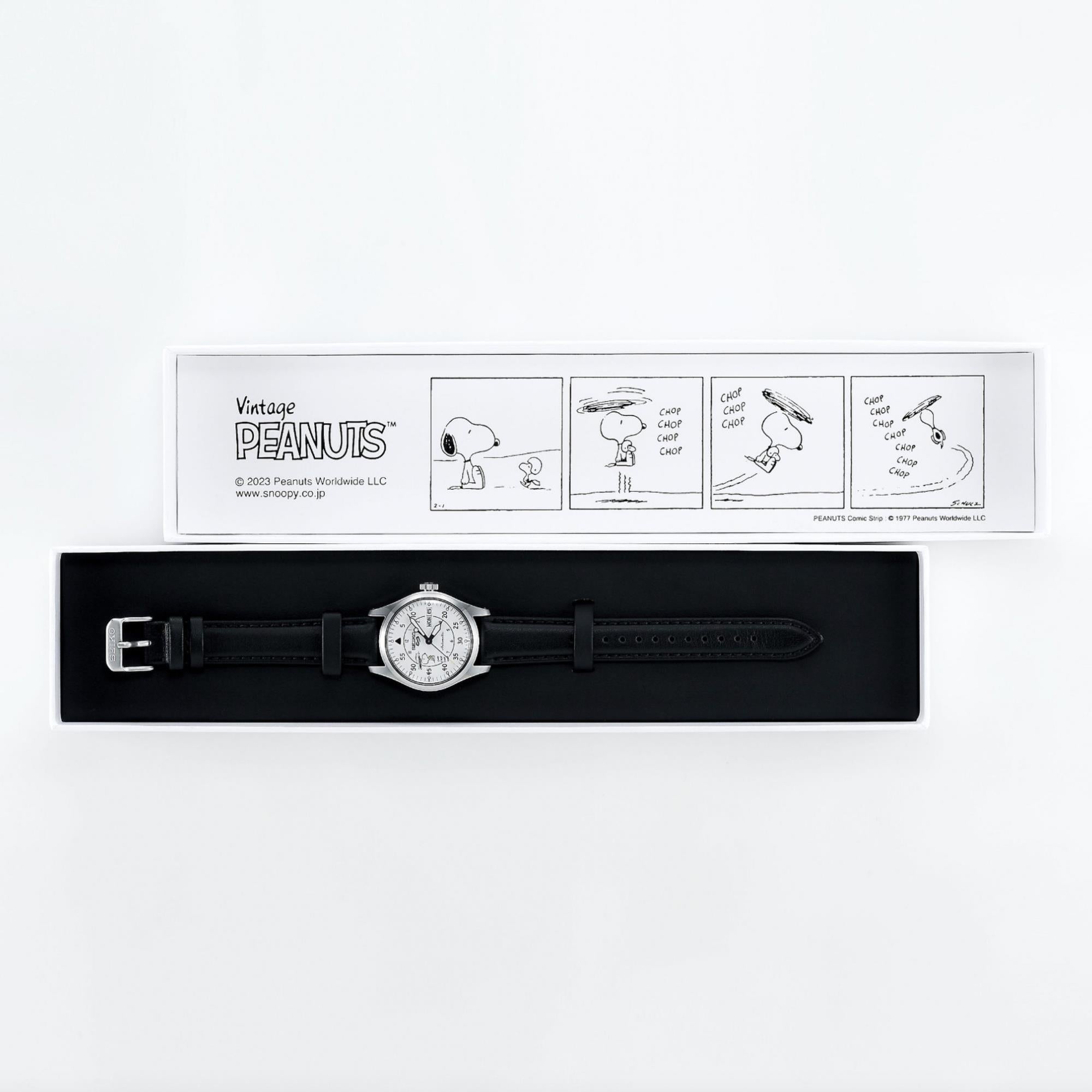 Seiko 5 Sports X Peanuts Fallschirm Limited Edition Automatik Weißes Zifferblatt Uhr SRPK27K1