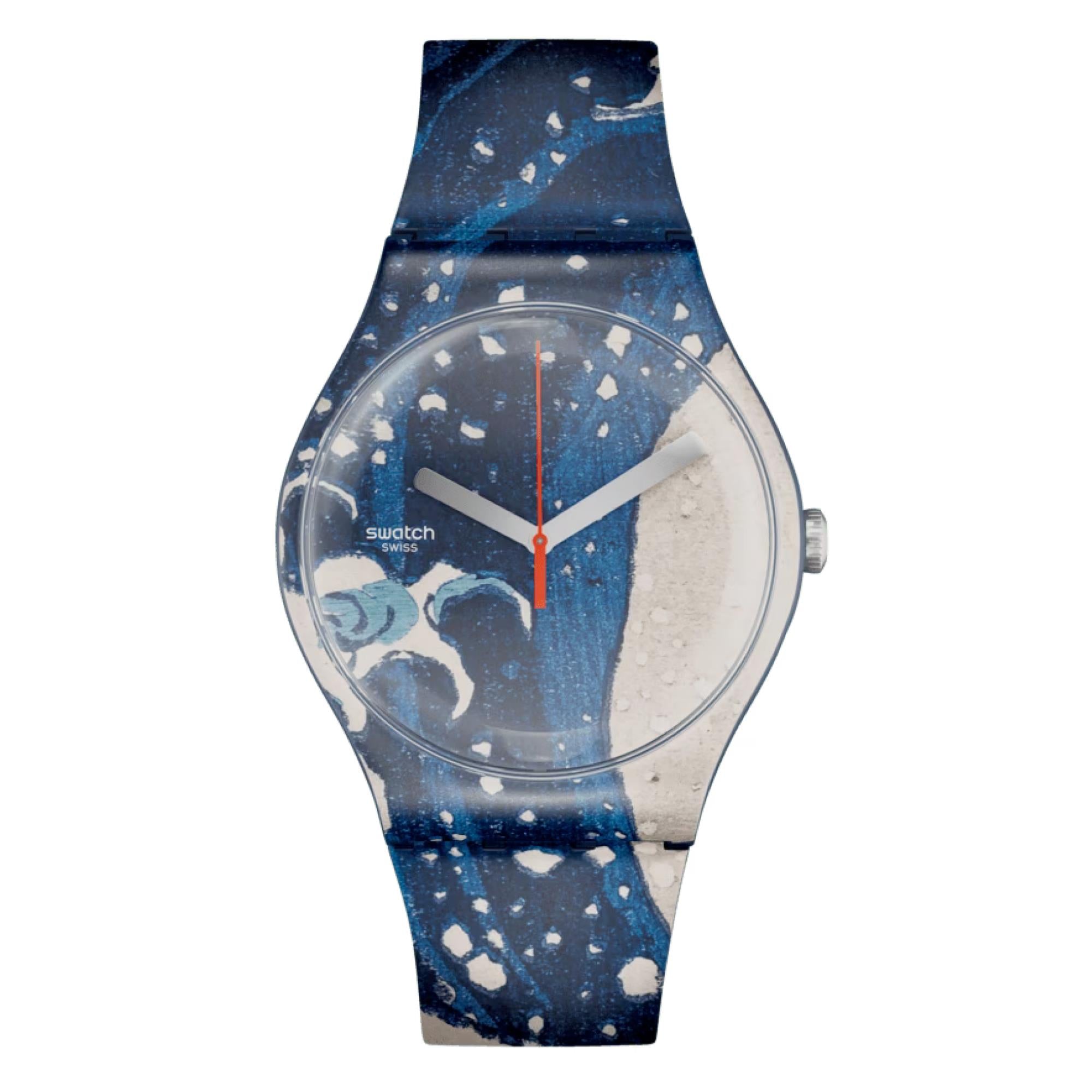 Swatch Art Journey Die Große Welle von Kanagawa Quarz Uhr SUOZ351