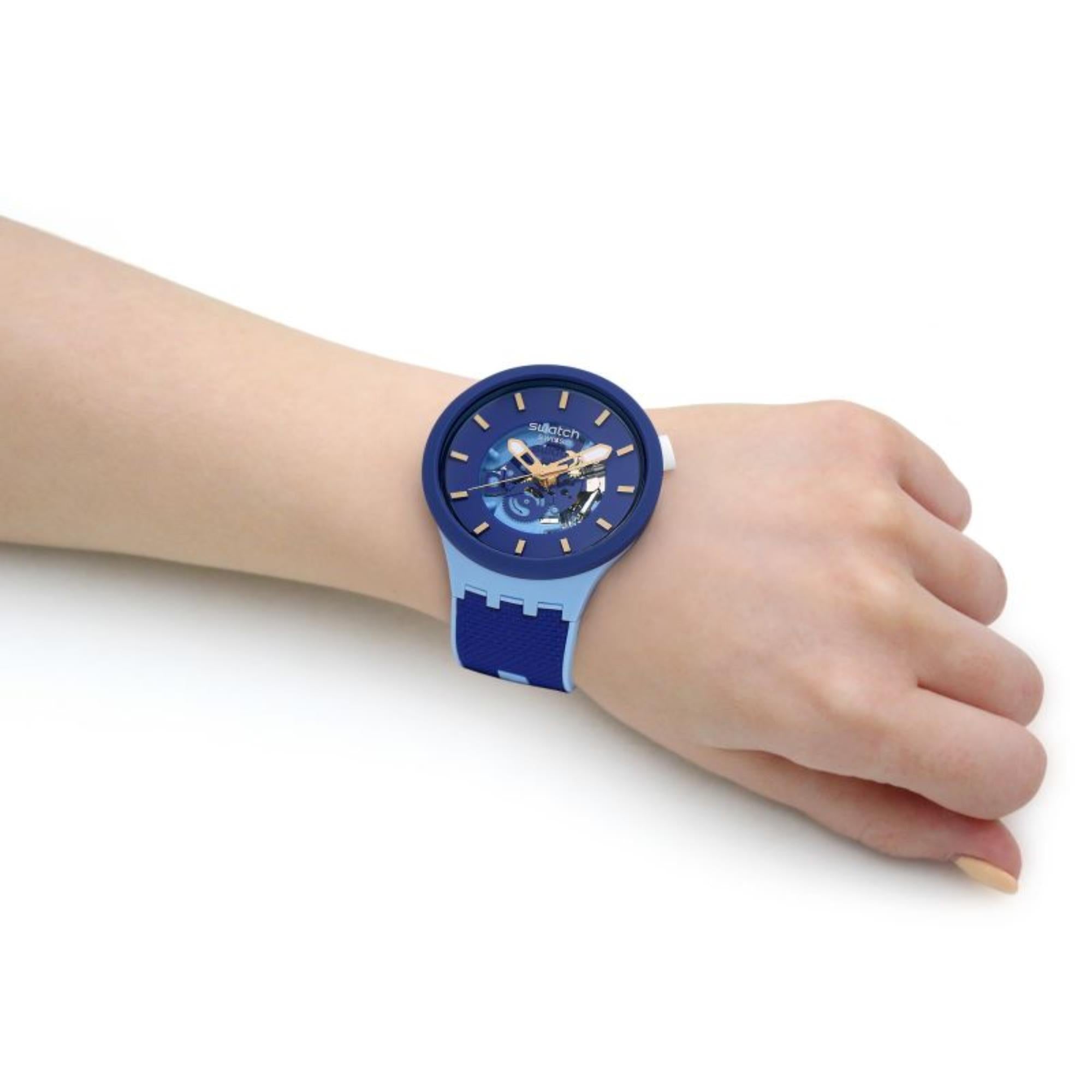 Swatch BOUNCING BLUE Big Bold Uhr SB05N105