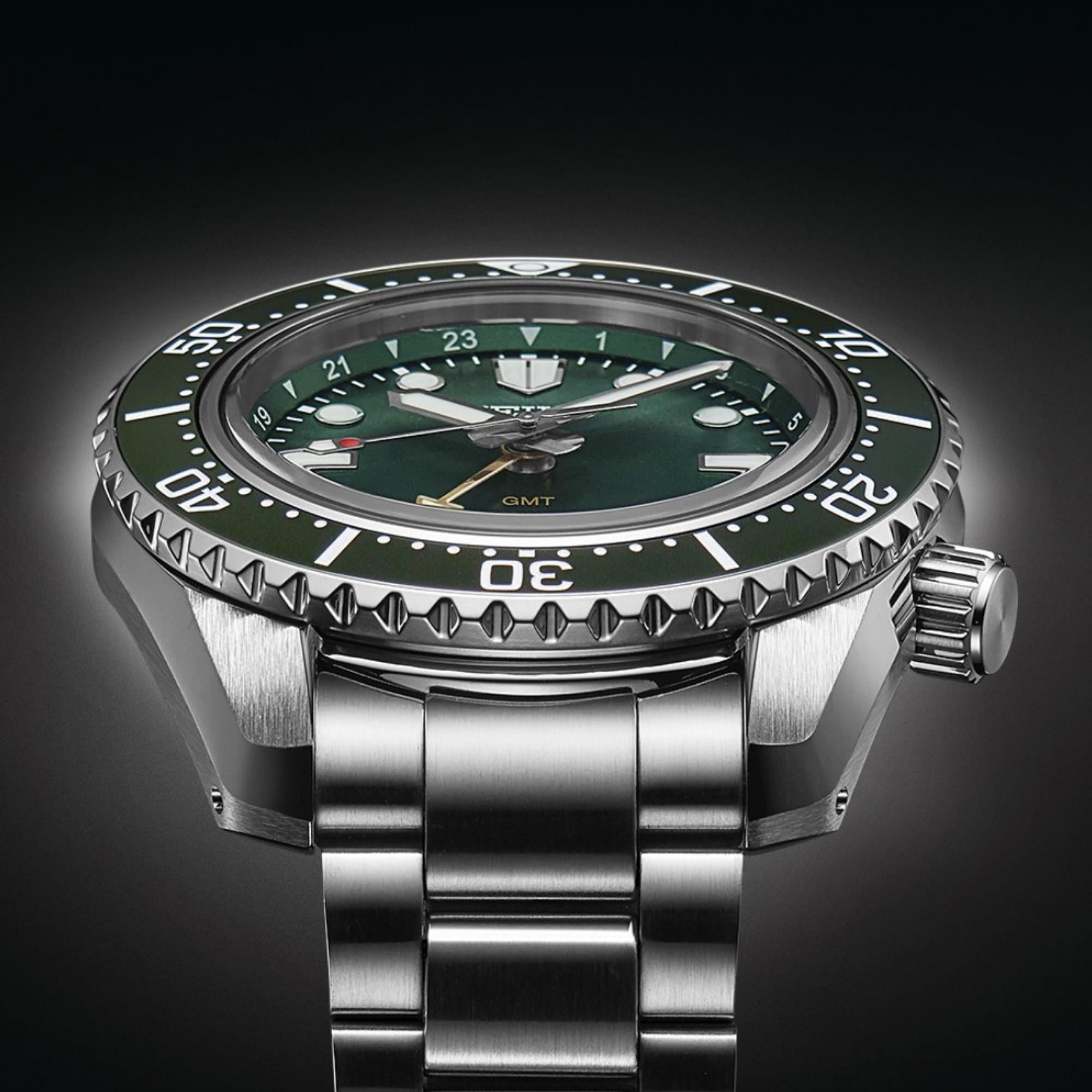 Seiko Prospex 1968 "Marine Green "Divers Modern Re-Interpretation GMT Green Dial Men's Watch SPB381J1