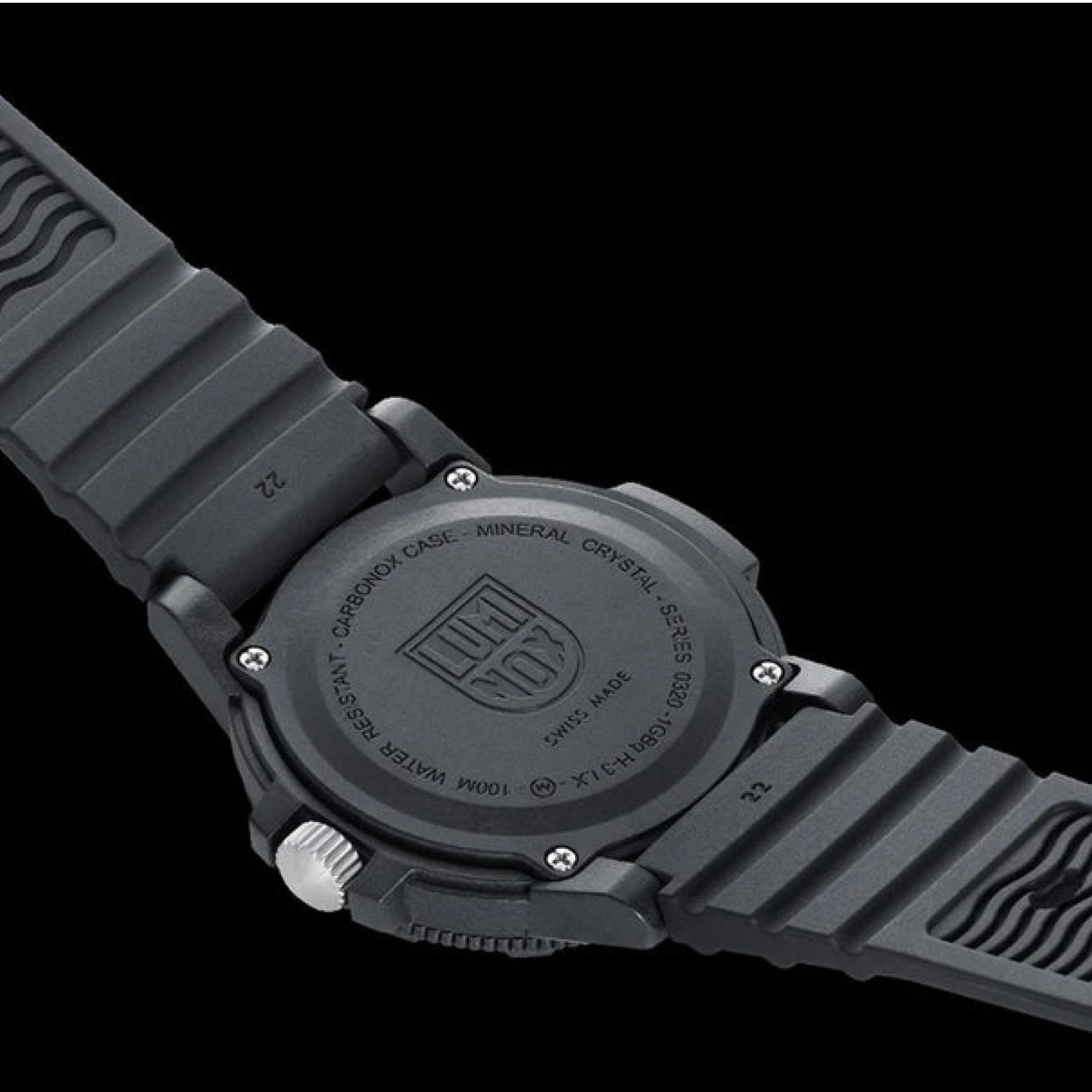 LEATHERBACK MEERESSCHILDKRÖTE RIESEN Schwarzes Zifferblatt Herren Uhr 0320 SERIE XS.0329.1