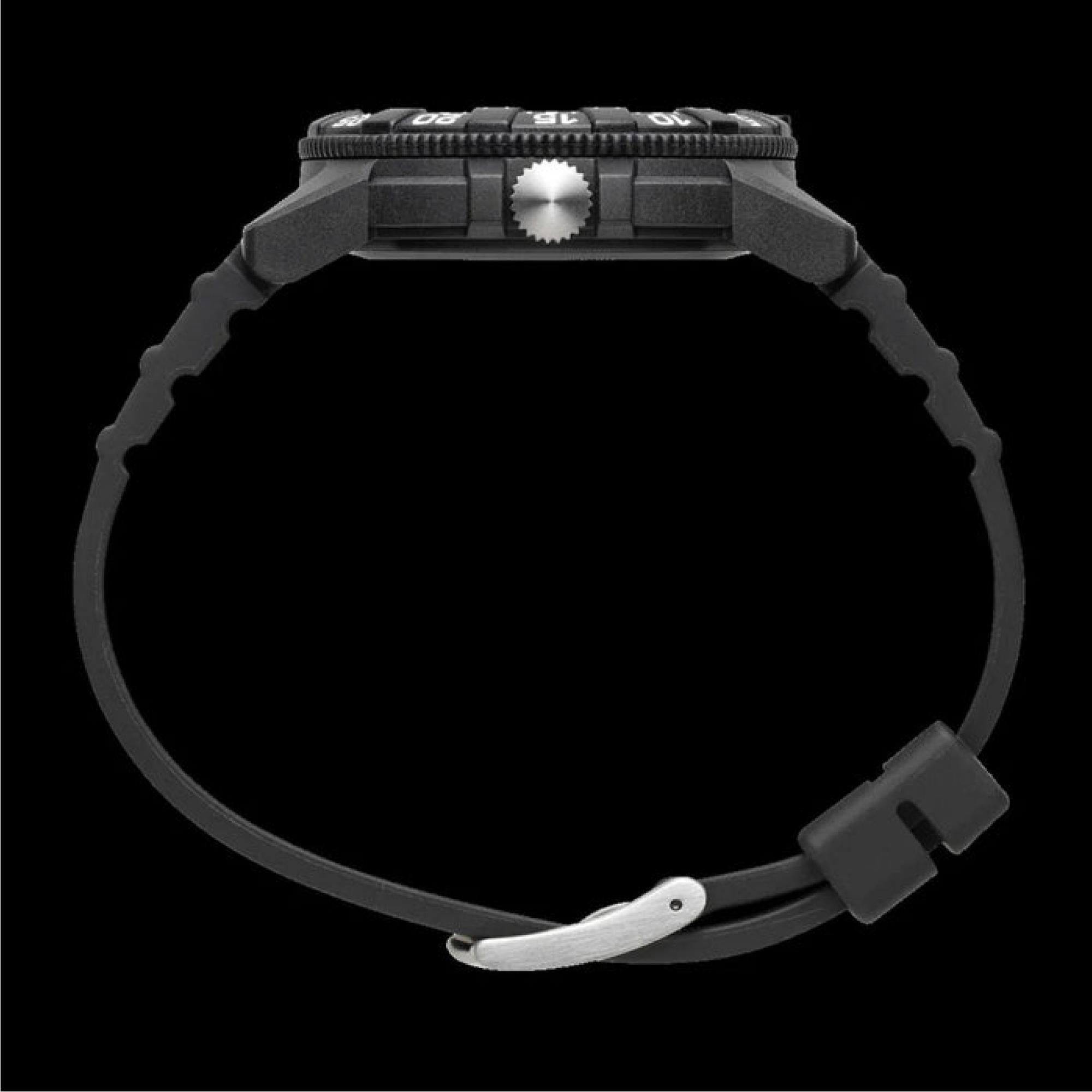 LEATHERBACK MEERESSCHILDKRÖTE RIESEN Schwarzes Zifferblatt Herren Uhr 0320 SERIE XS.0329.1