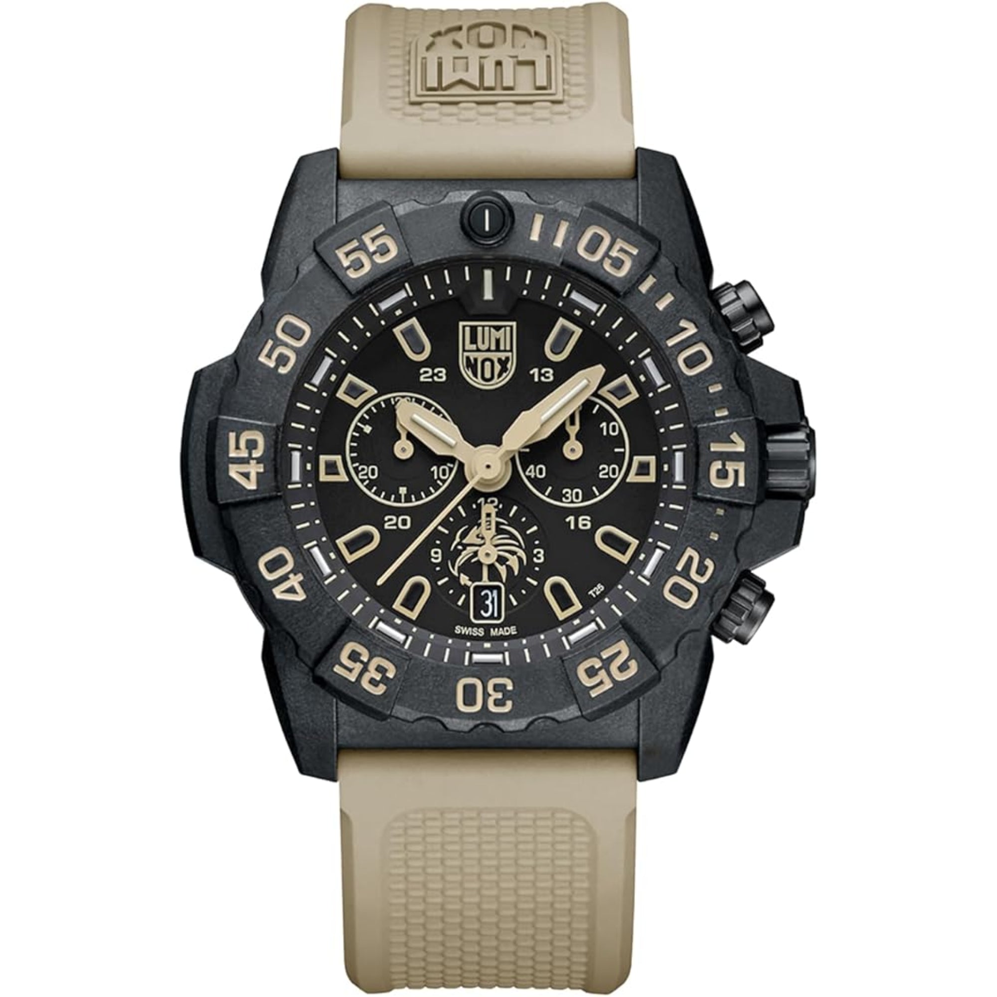 LUMINOX NAVY SEAL CHRONOGRAPH 3580 SERIE SCHWARZES ZIFFERBLATT HERREN UHR XS.3590.NSF.SET