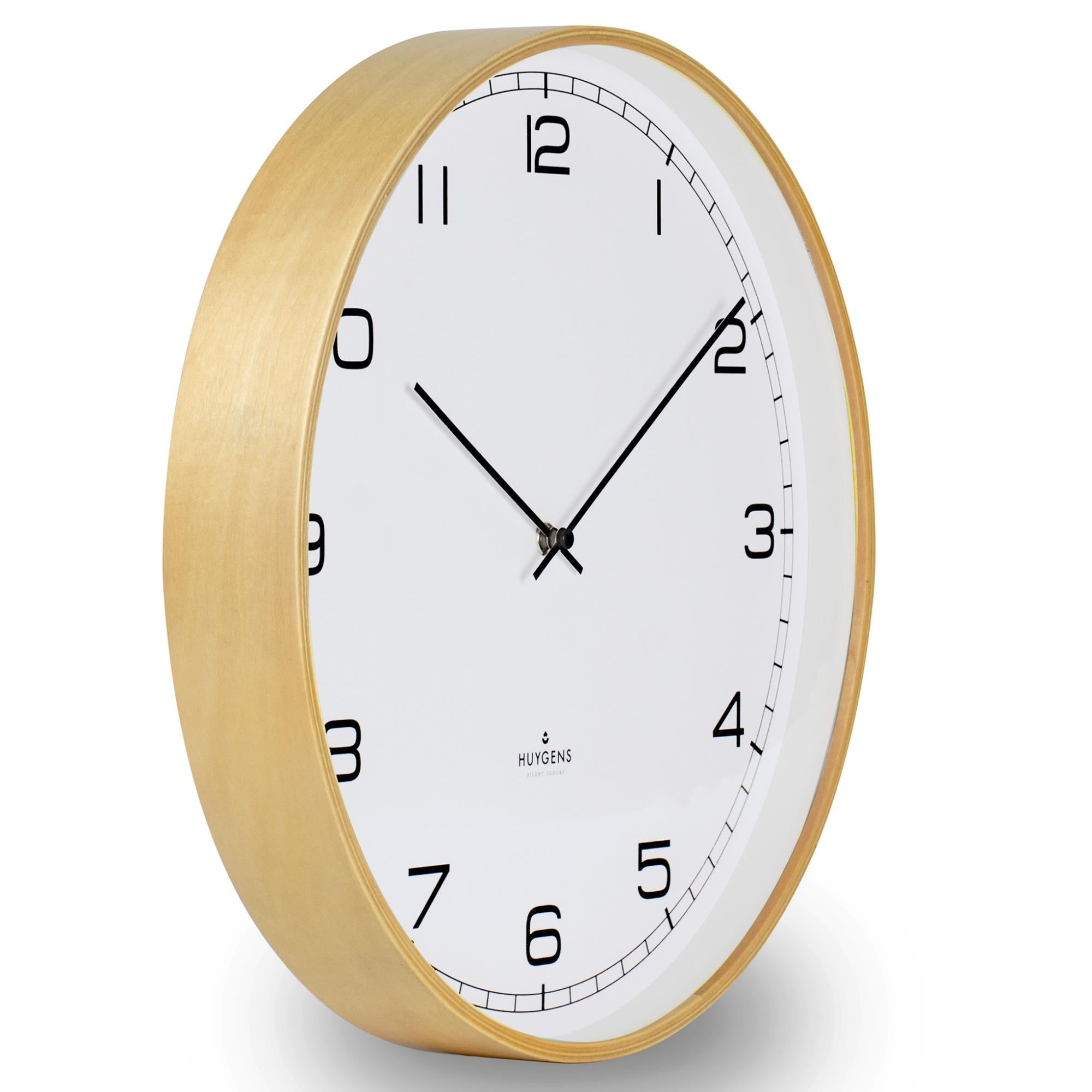Huygens Holz Arabische Wanduhr 35cm HU17012