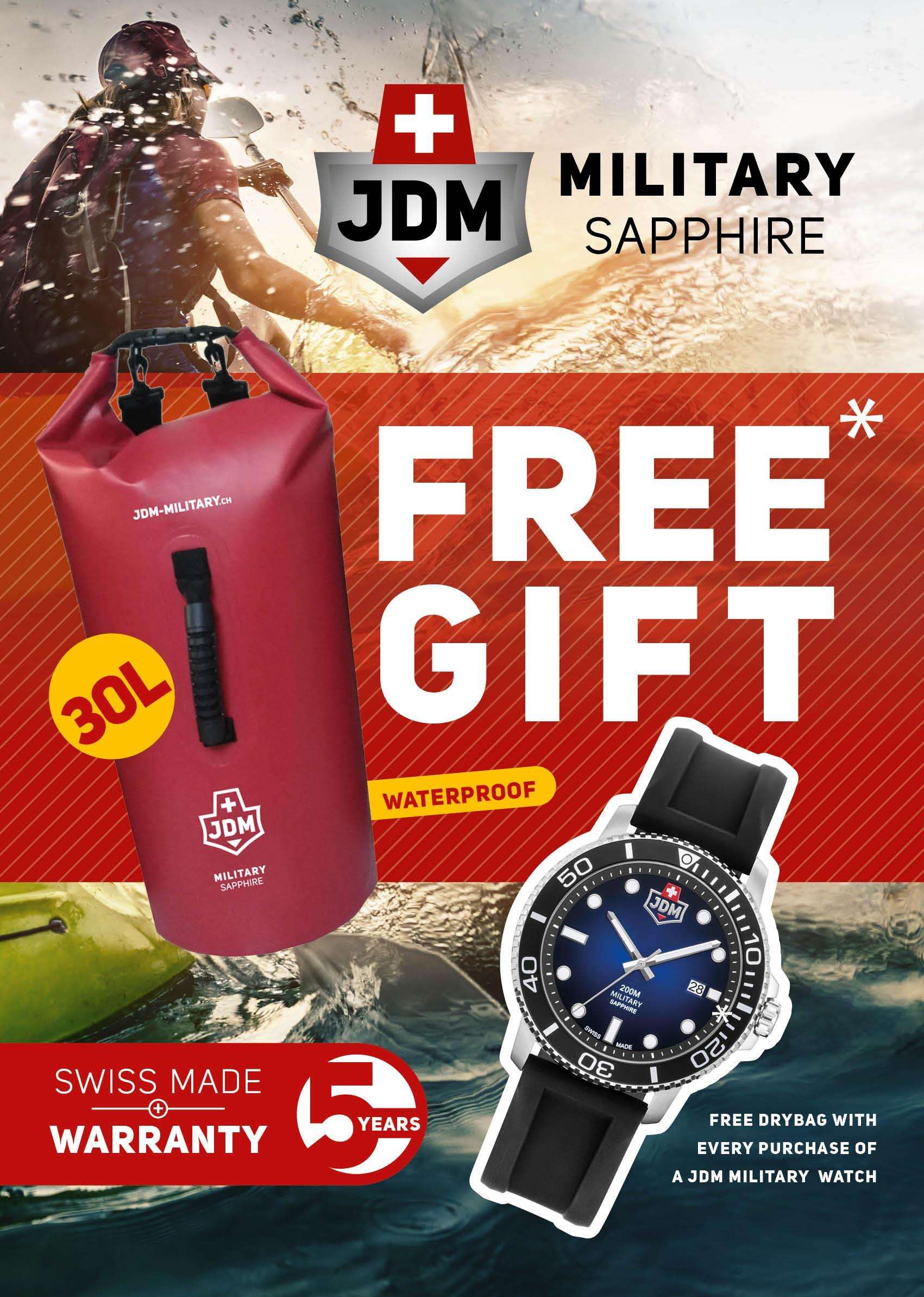 JDM Militär Wasserdichter 30 Liter Trockenbeutel UVP £19.99