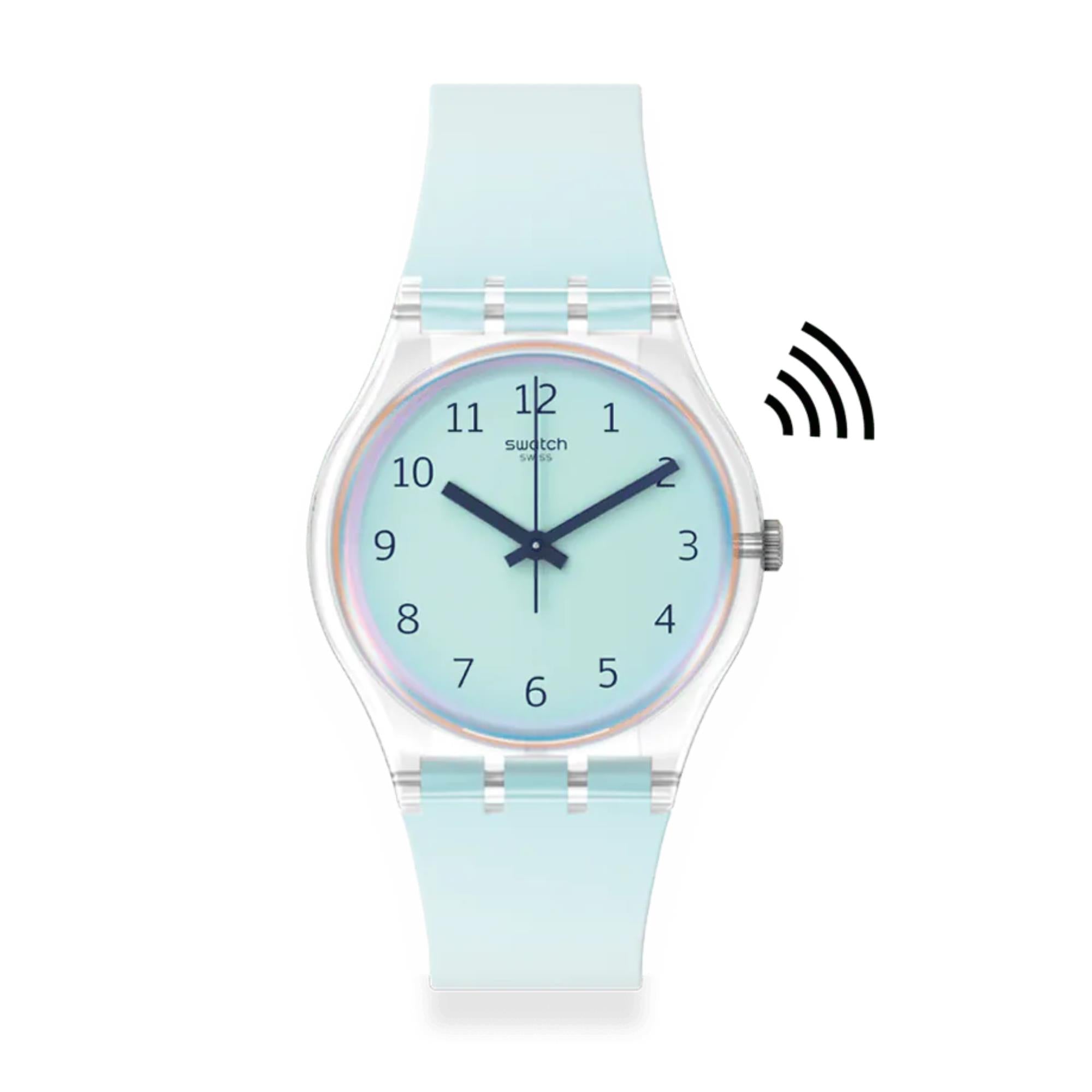Swatch SwatchPay! Ultraciel Pay! Quartz White Dial Silicone Watch SO28K110-5300