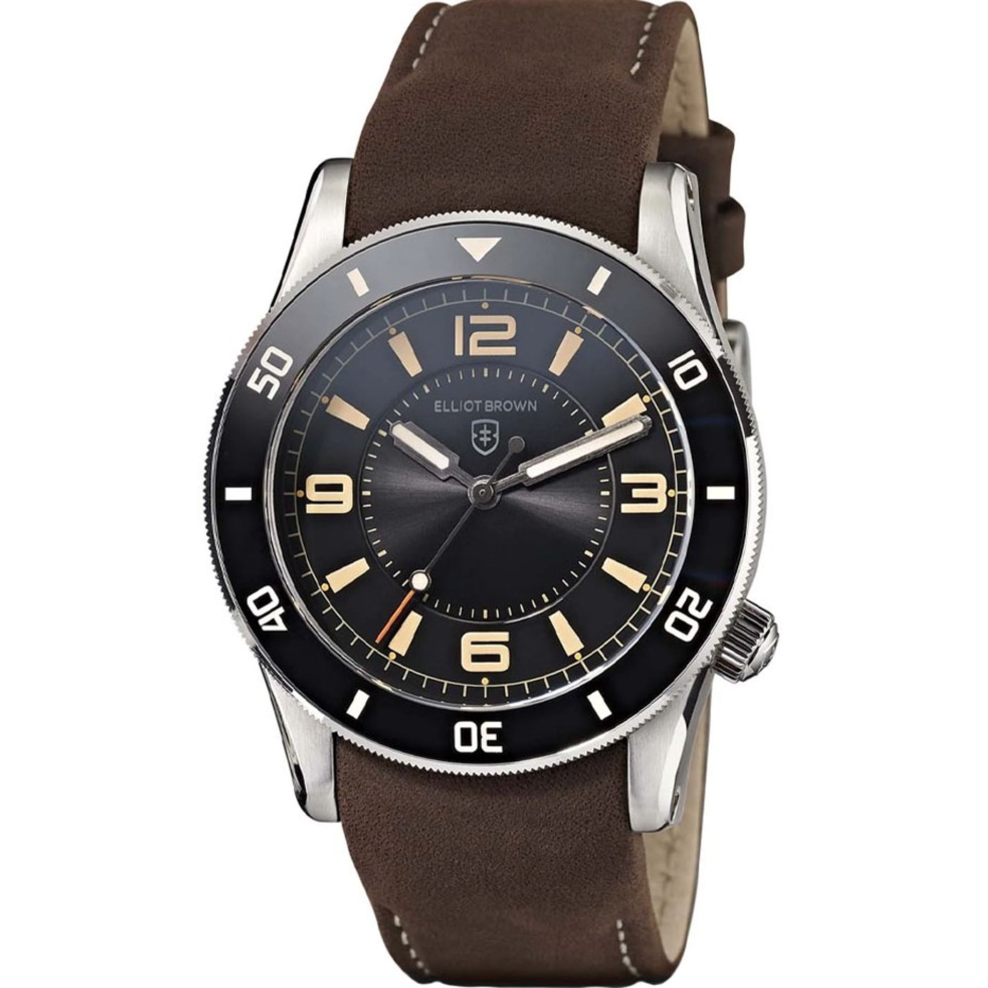 Elliot Brown Bloxworth Heritage Diver Schwarzes Zifferblatt Herren Uhr 929-105-L26