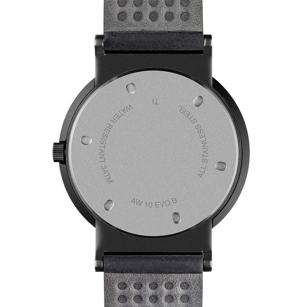 Braun Quarz Schwarzes Zifferblatt Schwarzes Lederarmband Herren Uhr AW10EVOB