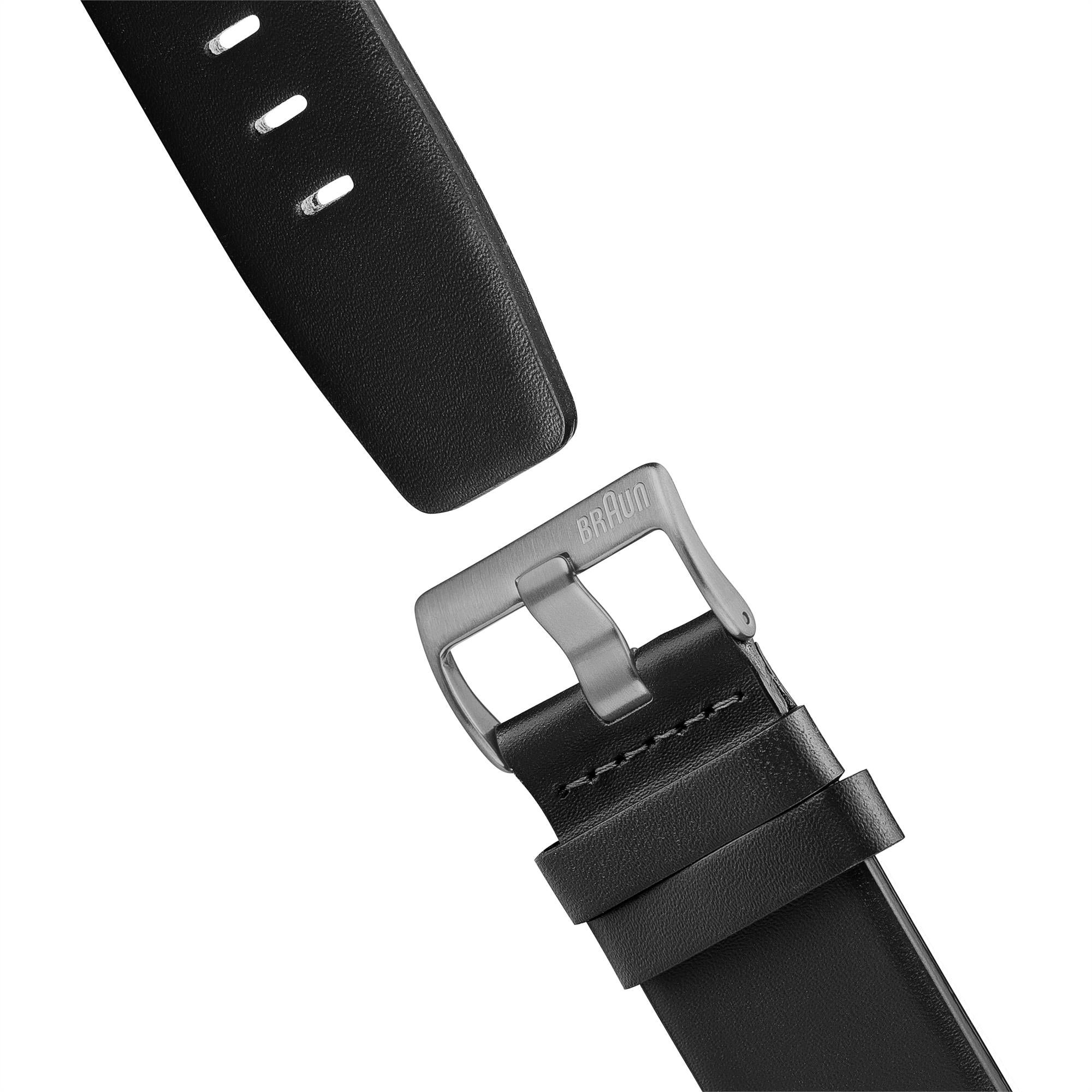 Braun Classic Quarz Schwarz Zifferblatt Schwarzes Lederarmband Herren Uhr BN0021BKBKG