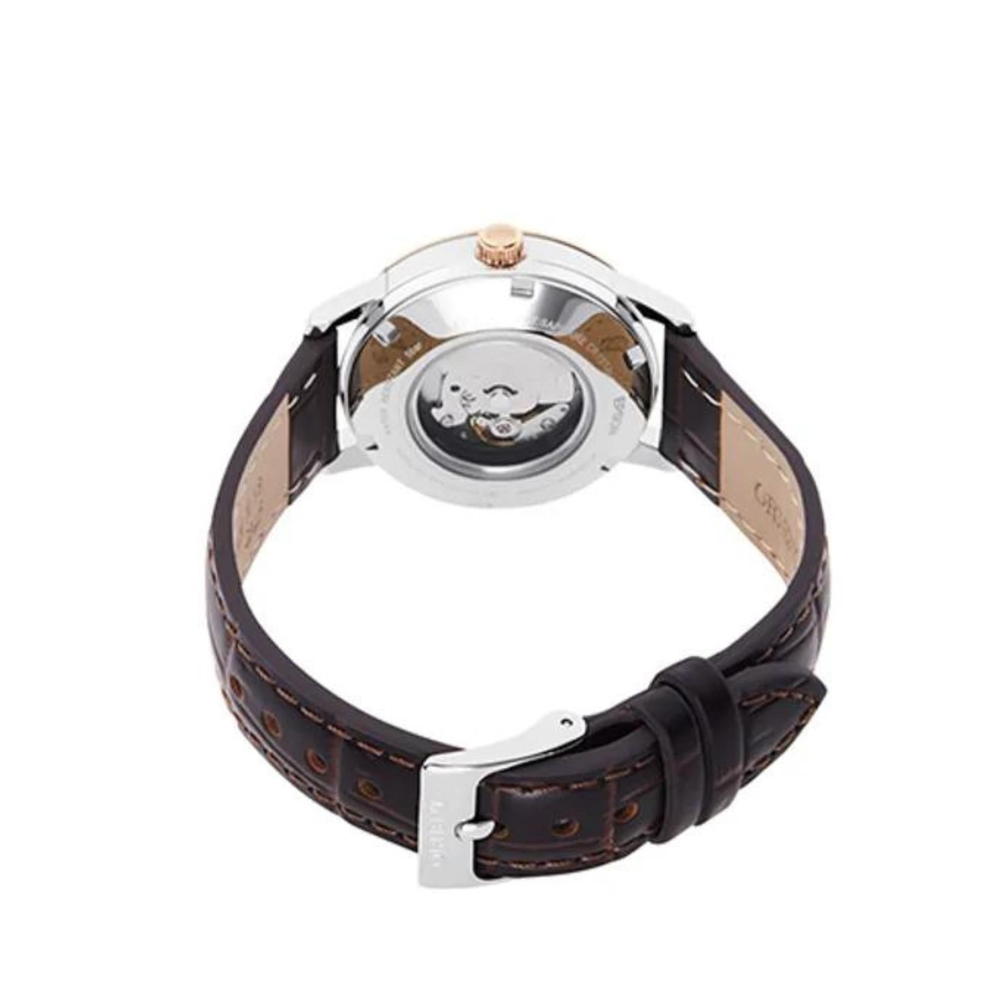 Orient Contemporary 32mm Ex-Display White Dial Leather Womens Automatic Watch RA-NR2004S10B