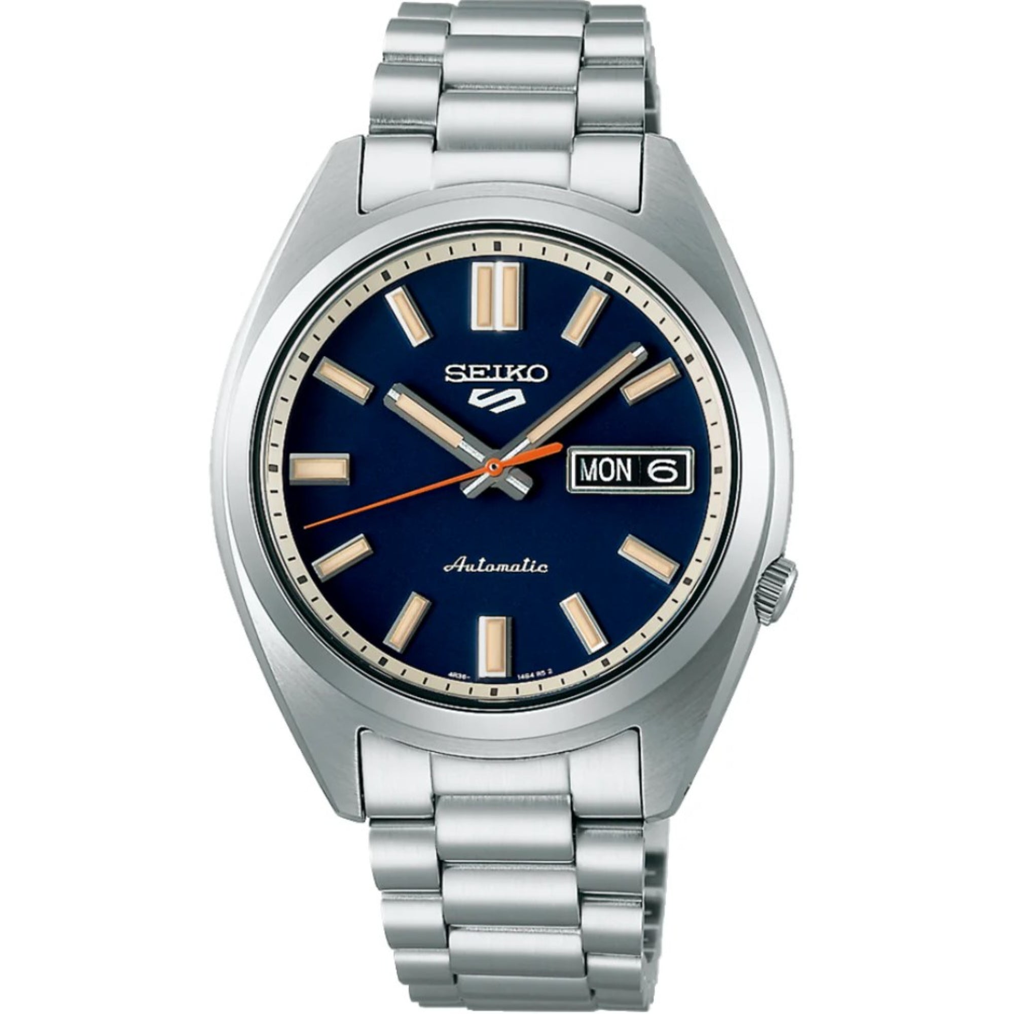 Seiko 5 Sports SNXS Klassisch ‘Rinse Blue’ Blaues Zifferblatt Stahlarmband Herren Uhr SRPK87K1