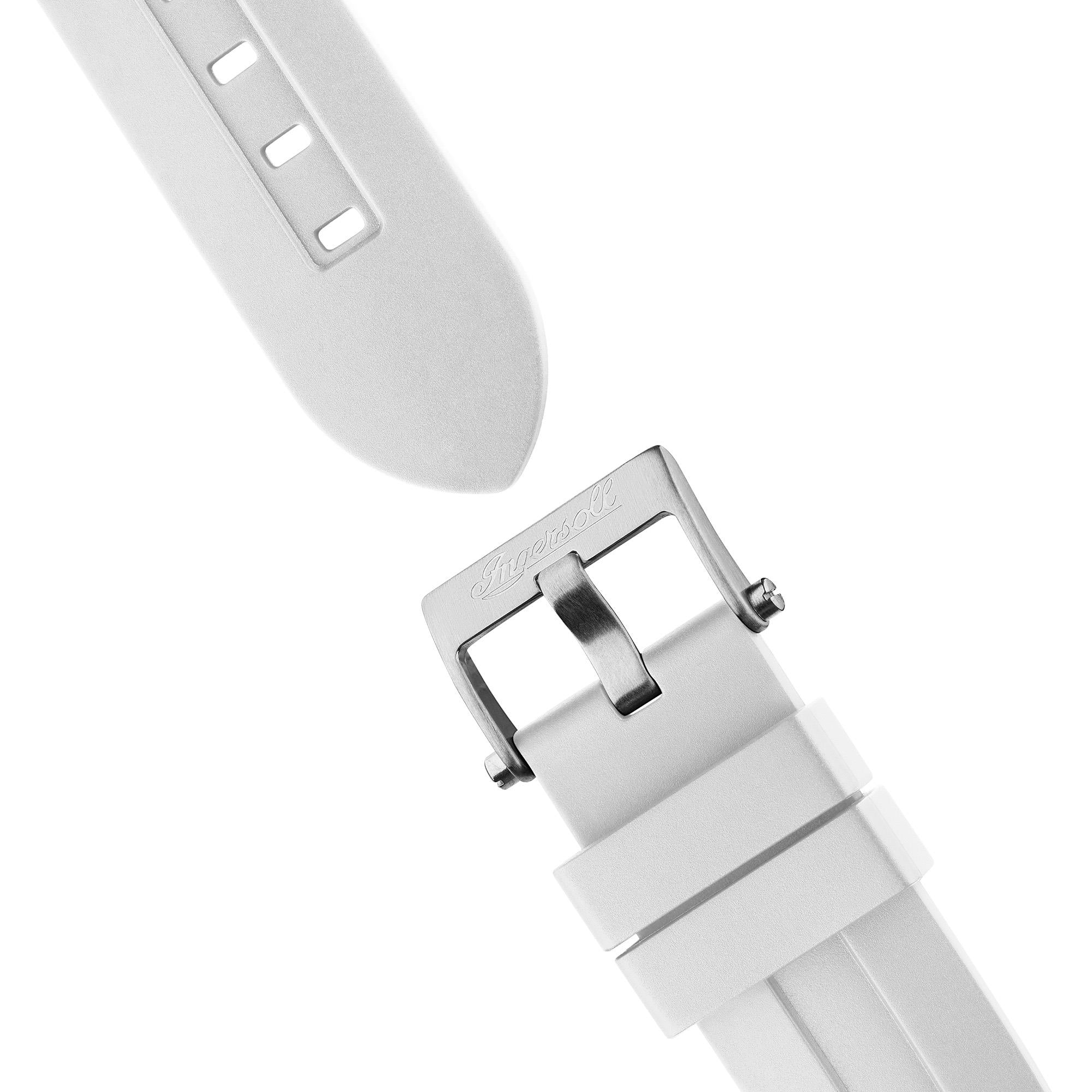 Ingersoll Der Herausforderer Automatik Weißes Zifferblatt Weißes PU-Armband Herren Uhr I12309