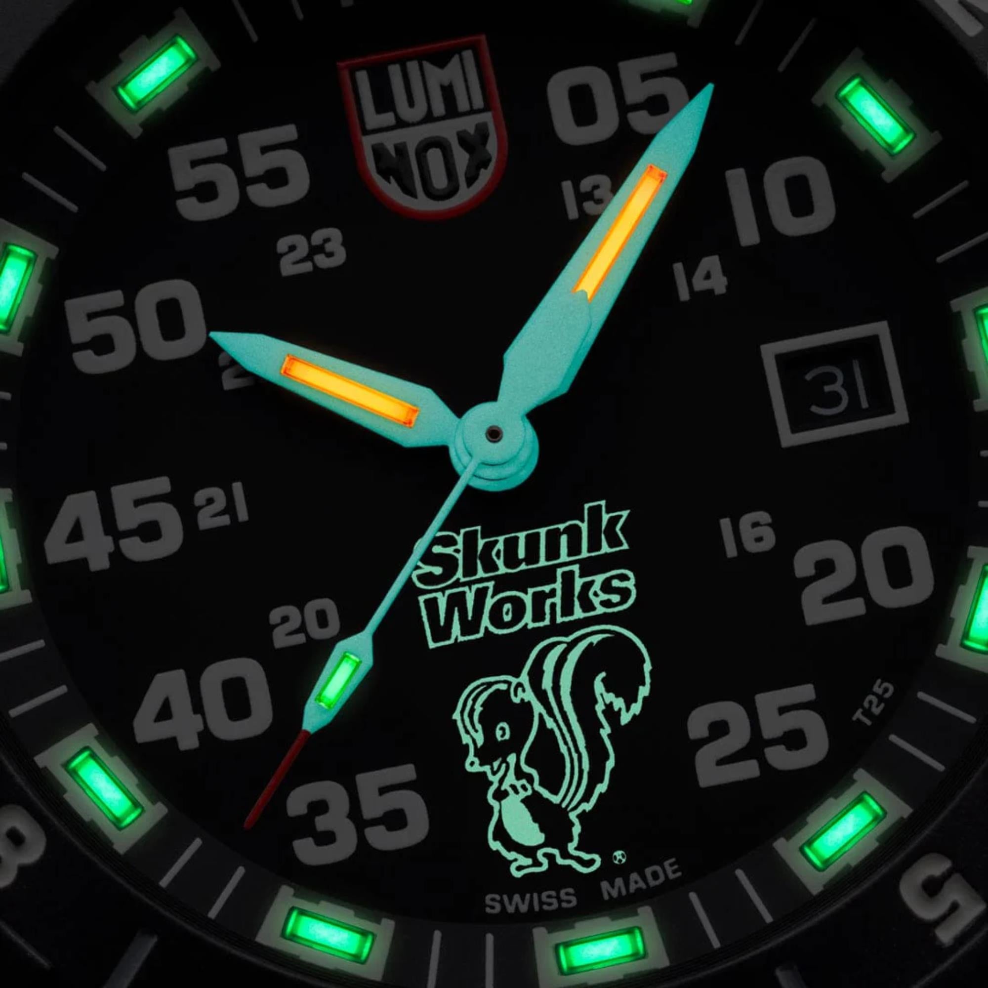 Luminox F-117 Nighthawk 44mm Black Dial Textile Mens Quartz Watch XA.6442.H.SET