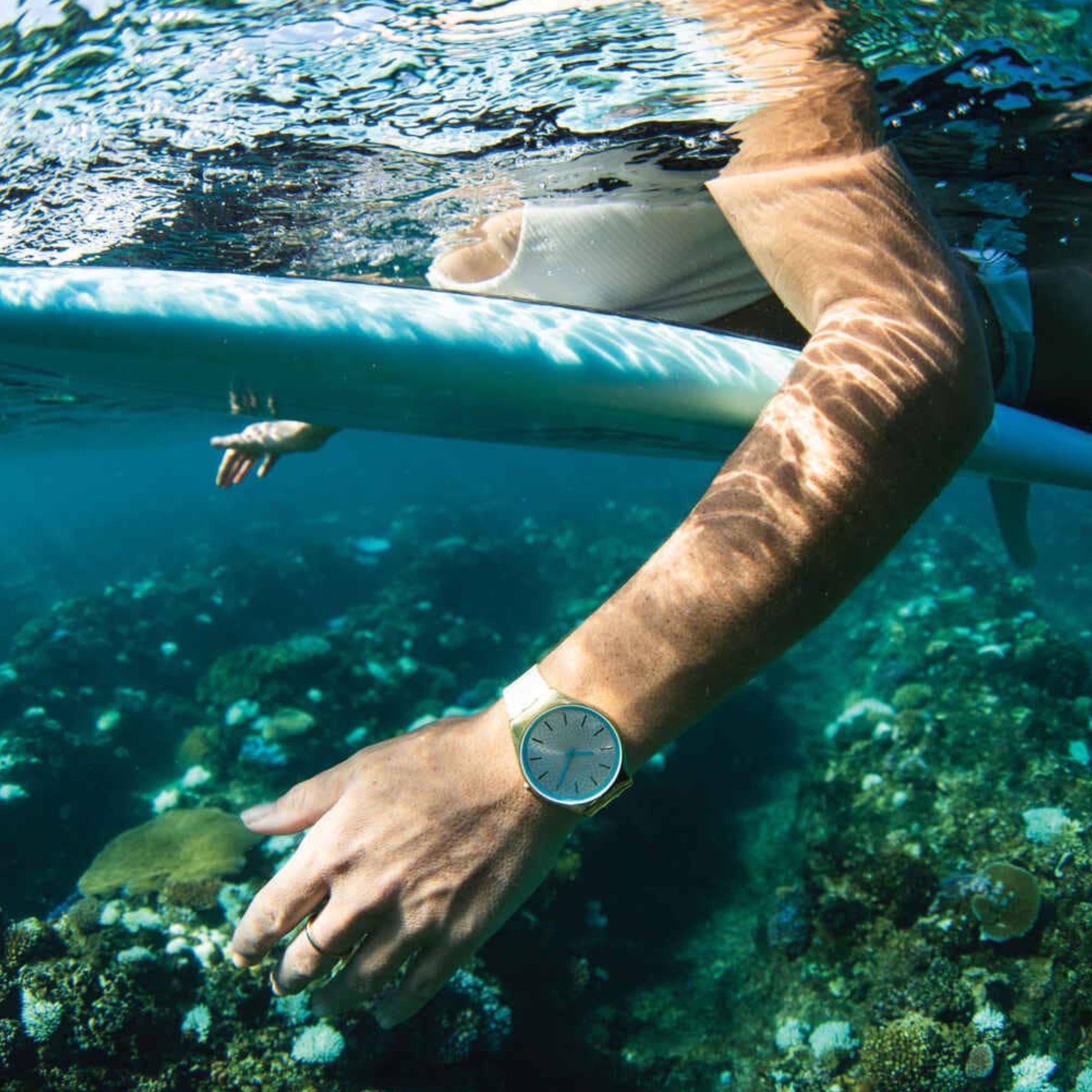 Swatch COCO HO BLU Ivory Dial Silicone Watch SYXG127
